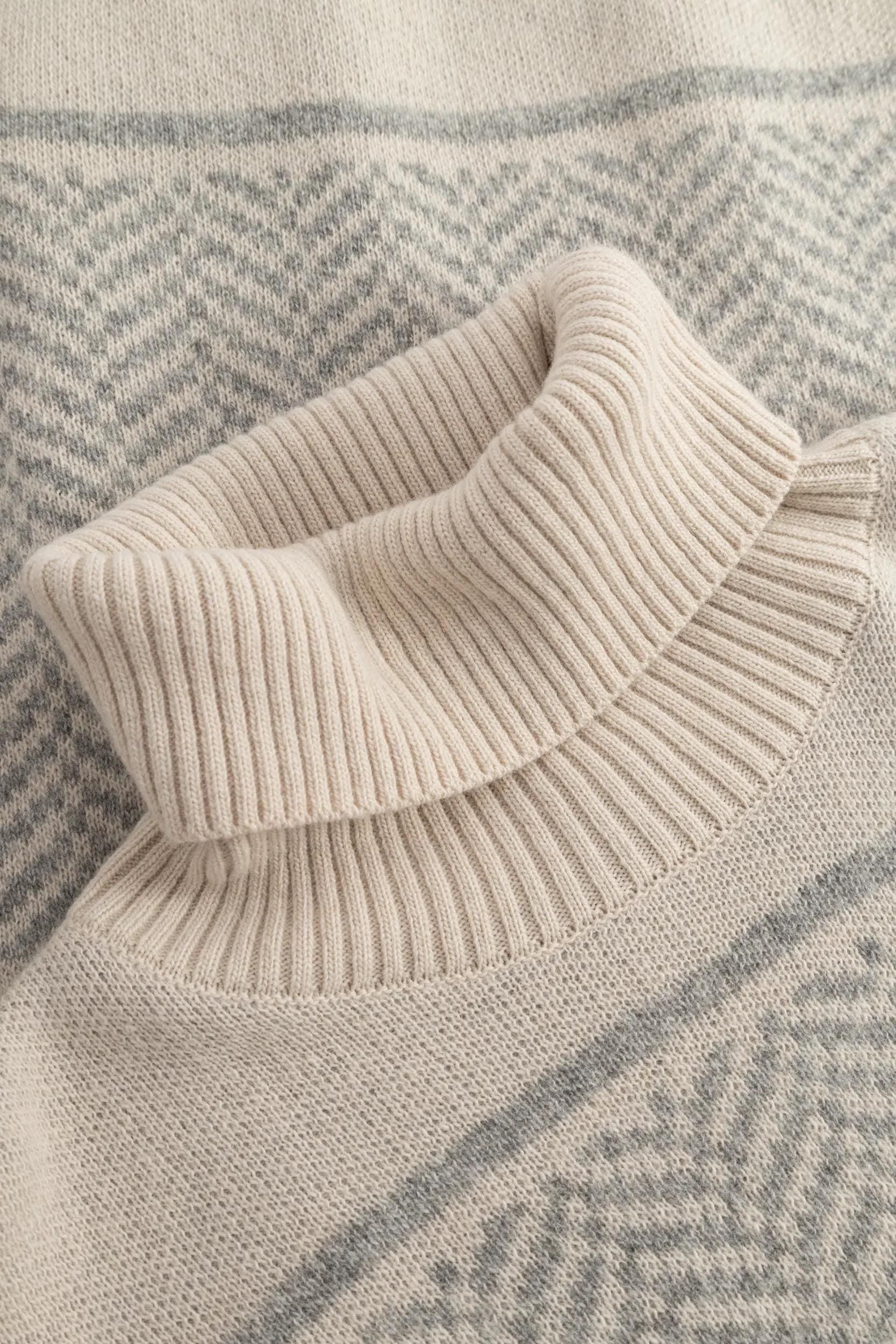 JOOP! Rollkragenpullover »Korol« hochwertiges Jacquardmuster, mit Kaschmiranteil