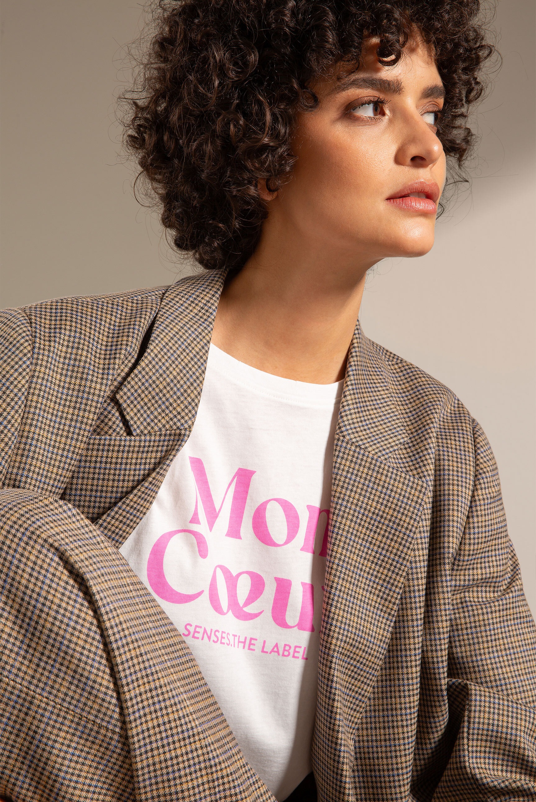 SENSES.THE LABEL Rundhalsshirt, aus Baumwolle