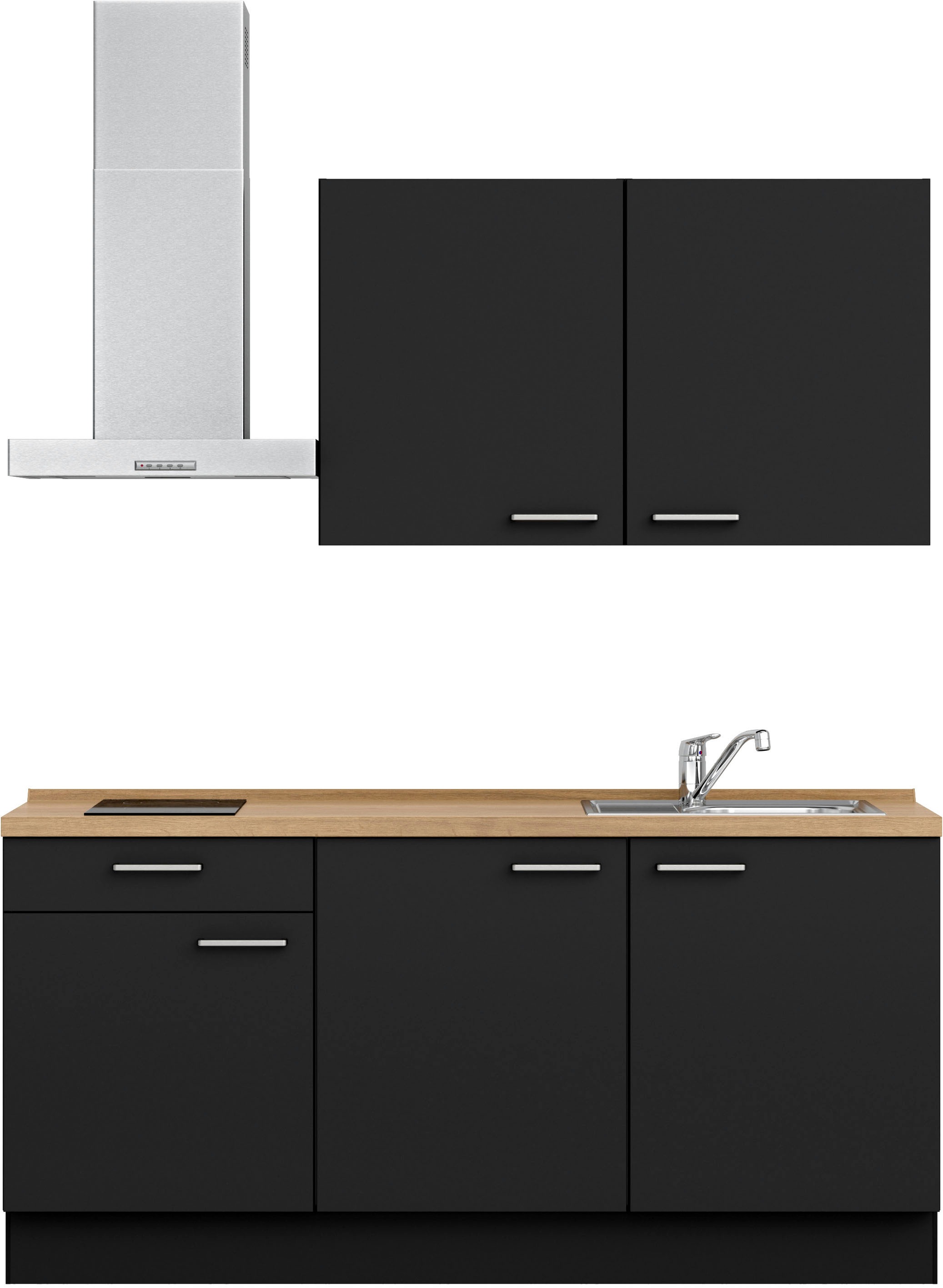 nobilia ""Touch I", NEU: individuell anpassbar mit gratis Profi-Beratung" vormontiert, Breite 180 cm, Ausrichtung wählbar, wahlw. mit E-Geräten