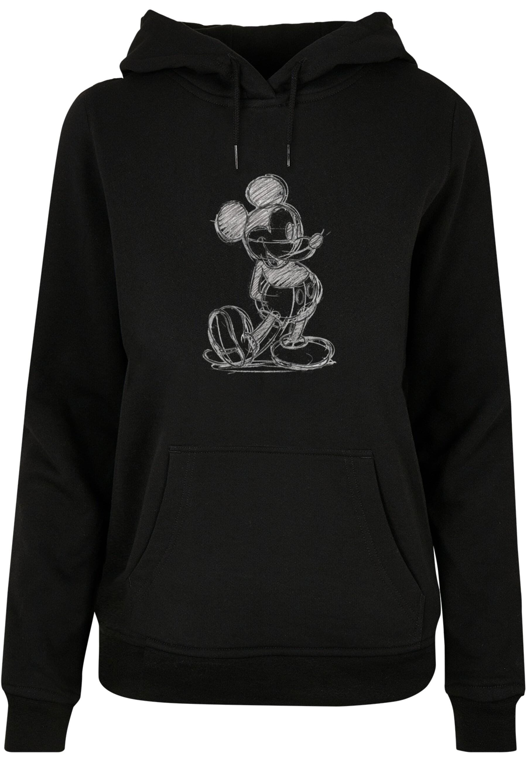 Kapuzenpullover »ABSOLUTE CULT Damen Ladies Mickey Mouse - Sketch Kick Hoody«, (1 tlg.)