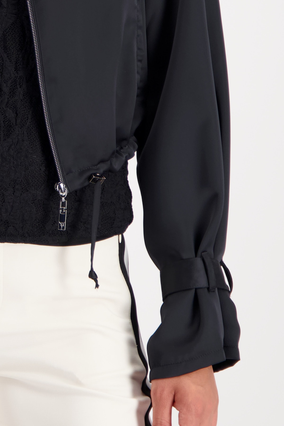 Monari Blouson »Jacke Satinblouson« ohne Kapuze