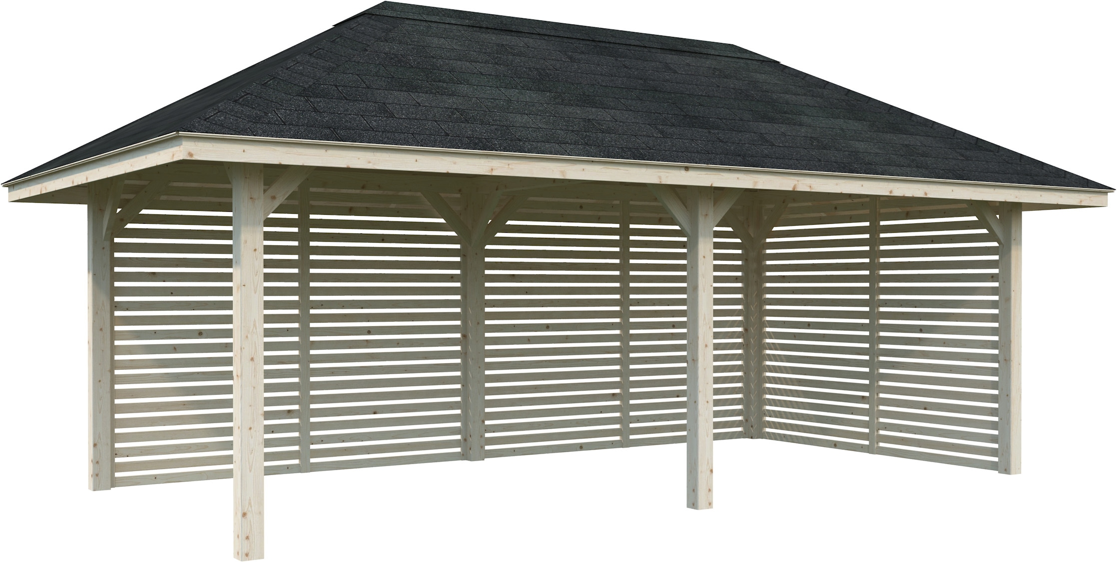 Palmako Holzpavillon »Bianca 16,6 m² Set 109« BxTxH: 672x384x319 cm