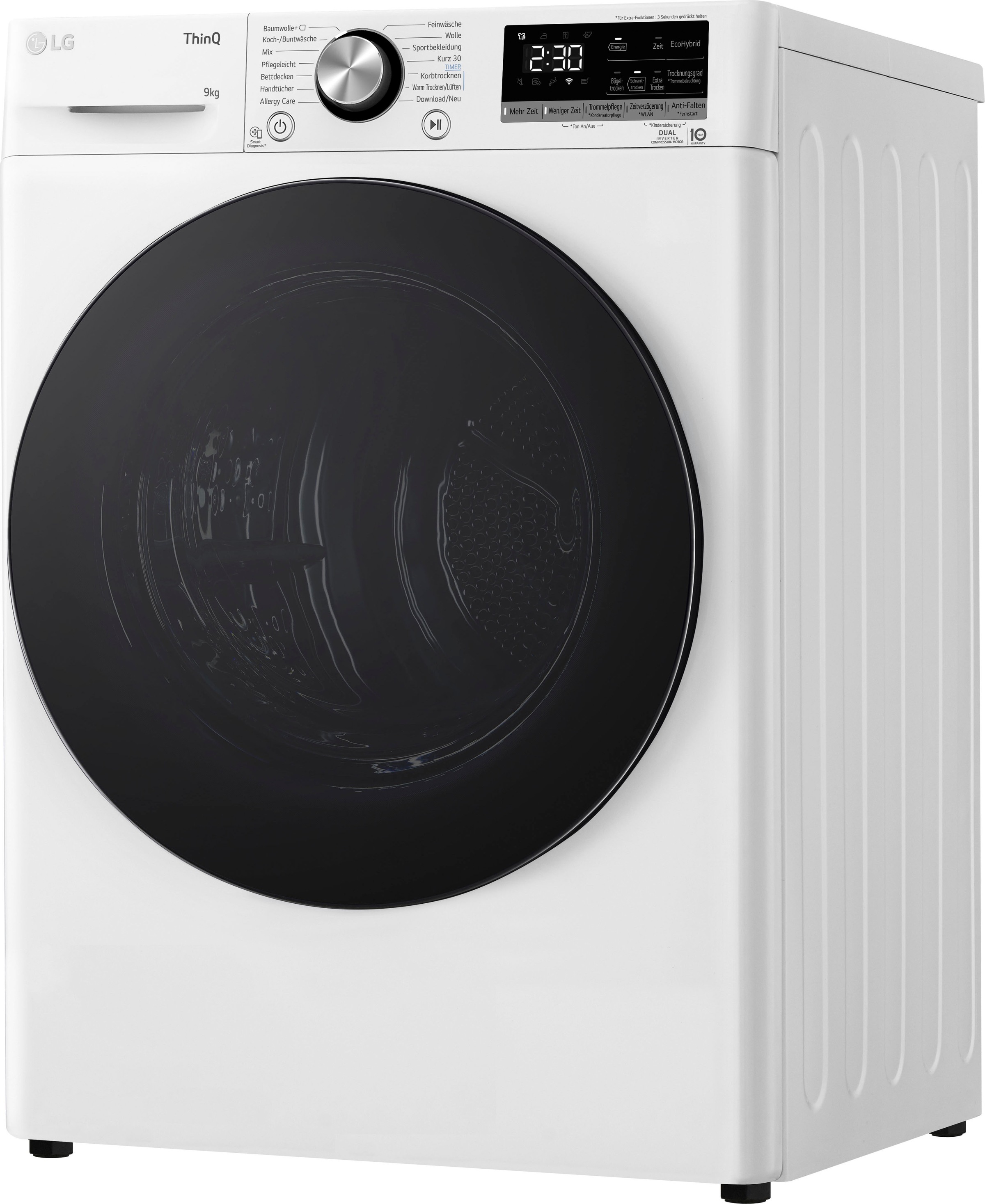 LG RT90V9W asciugatrice Libera installazione Caricamento frontale 9 kg Bianco