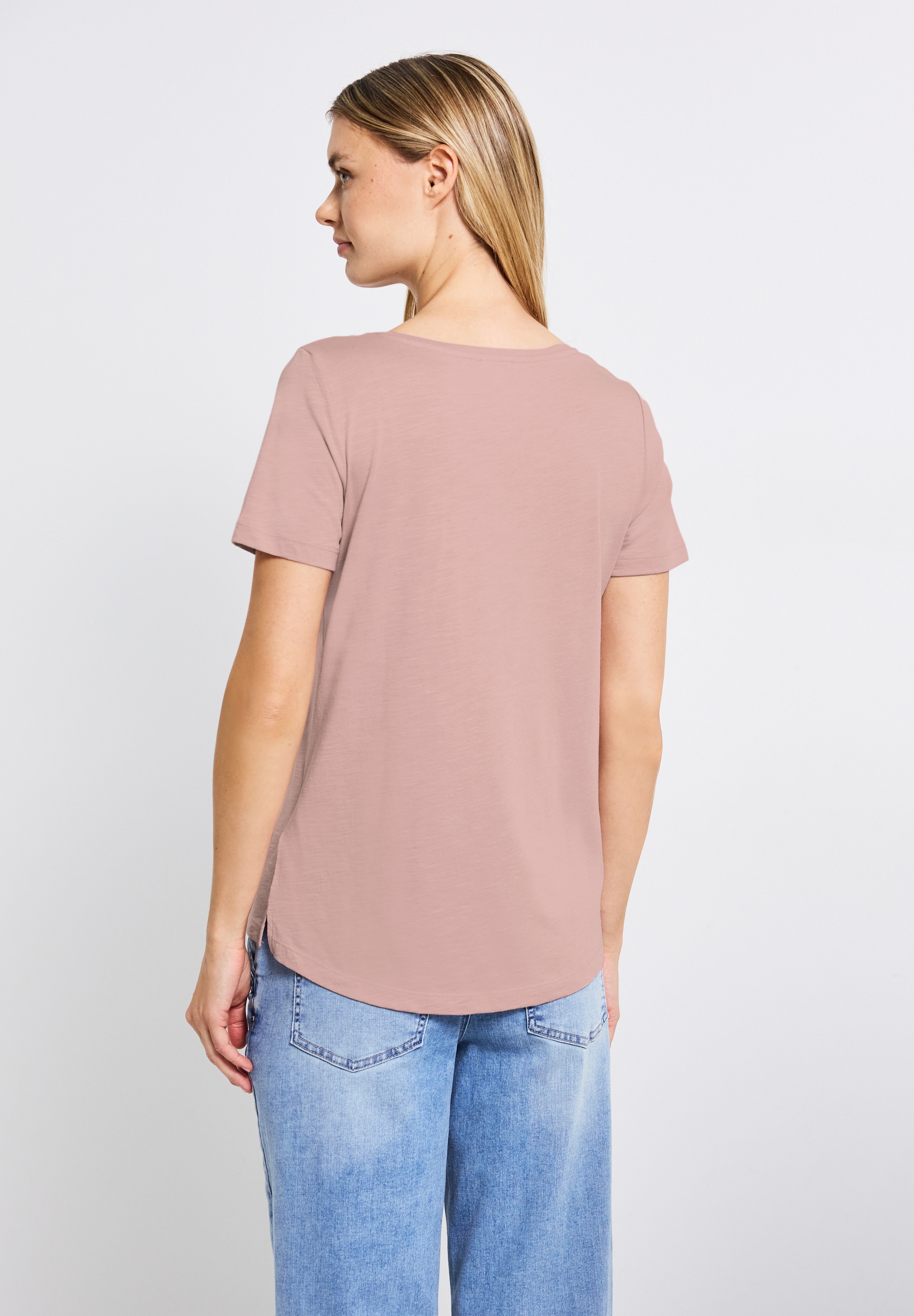 STREET ONE V-Shirt, im soften Baumwoll-Mix