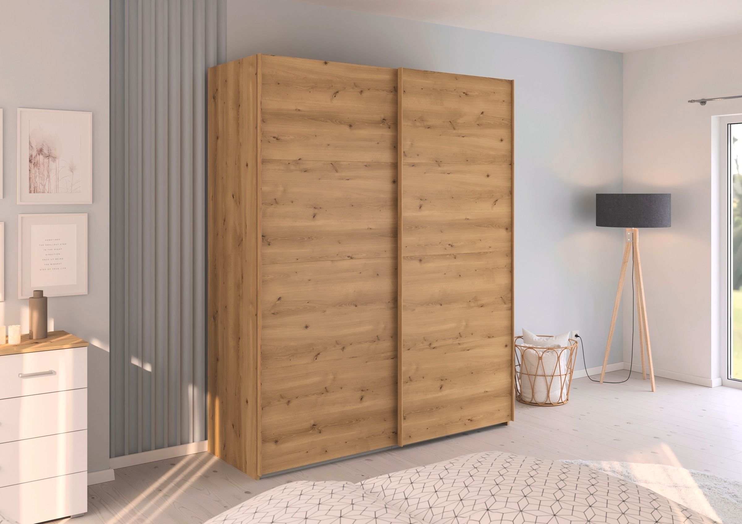 Thumbnail - rauch Schwebetürenschrank "Kleiderschrank Schrank Garderobe Schlafzimmerschrank EVELYN", in elegantem Stil, in 5 Breiten...