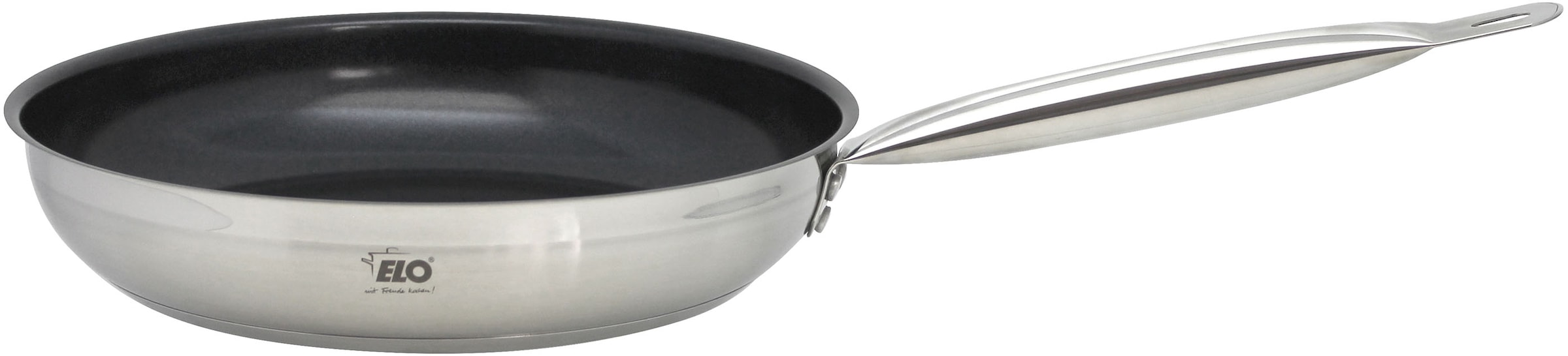 Elo Basic Topf-Set »Basic Profi Duo Therm Topfset 6-teilig«, Edelstahl, (Set, 10 tlg.), Volumenskala, integriertes Öl-Dosiersystem