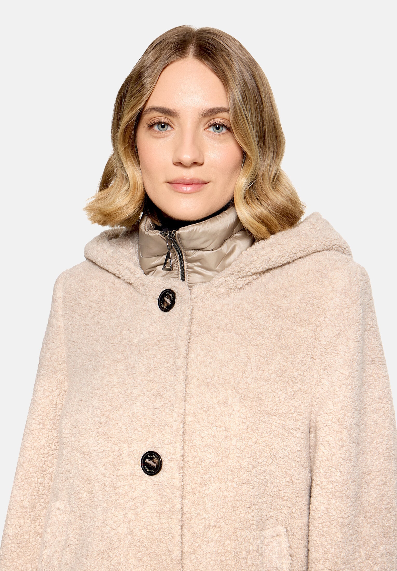 Gil Bret Wolljacke »Damen mit Kapuze« mit Kapuze