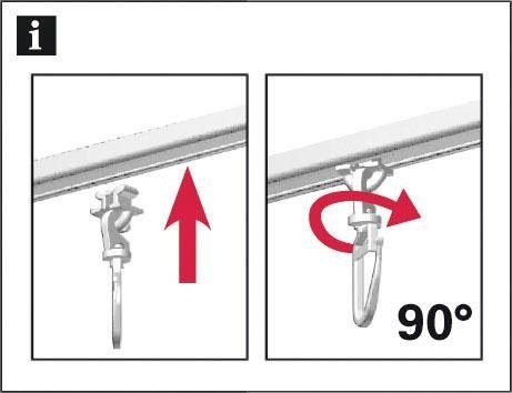 GARDINIA Gardinengleiter »Drehgleiter für 6 20 Serie | Einzelprogramm auf mm St.), mit BAUR Faltenlegehaken«, mm (20 Laufkanal Rechnung Ø Chicago