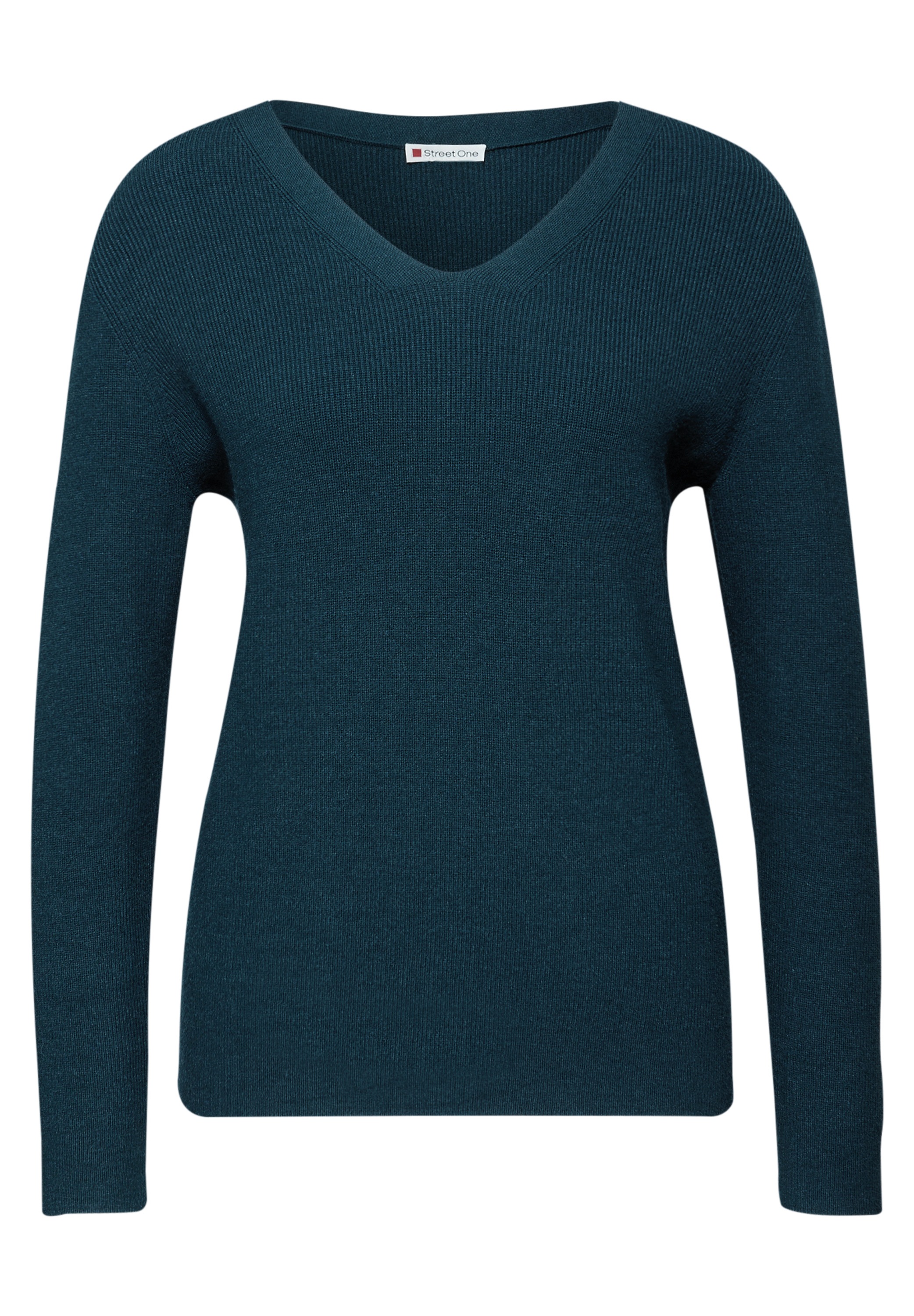 STREET ONE Strickpullover, aus softem Materialmix