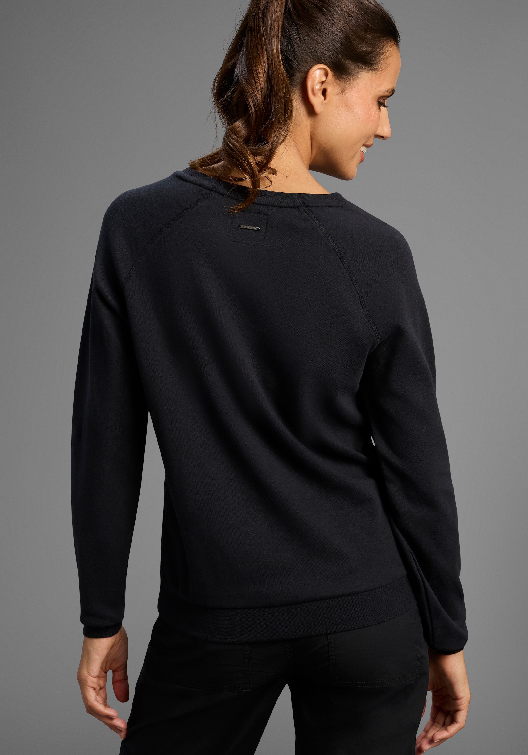 KangaROOS Sweatshirt, Langarm, figurumspielender Schnitt, mit Print, Rundhalsausschnitt