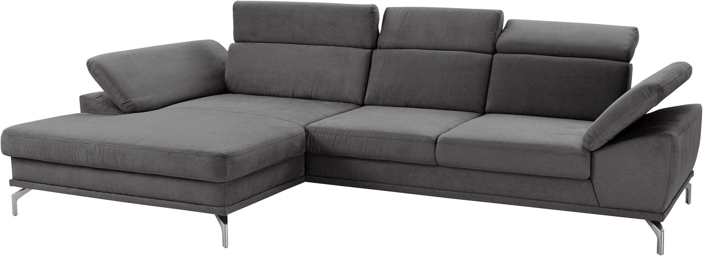 sit&more Ecksofa »Scorpio L-Form«, inklusive Sitztiefenverstellung, wahlweise mit Kopfverstellung