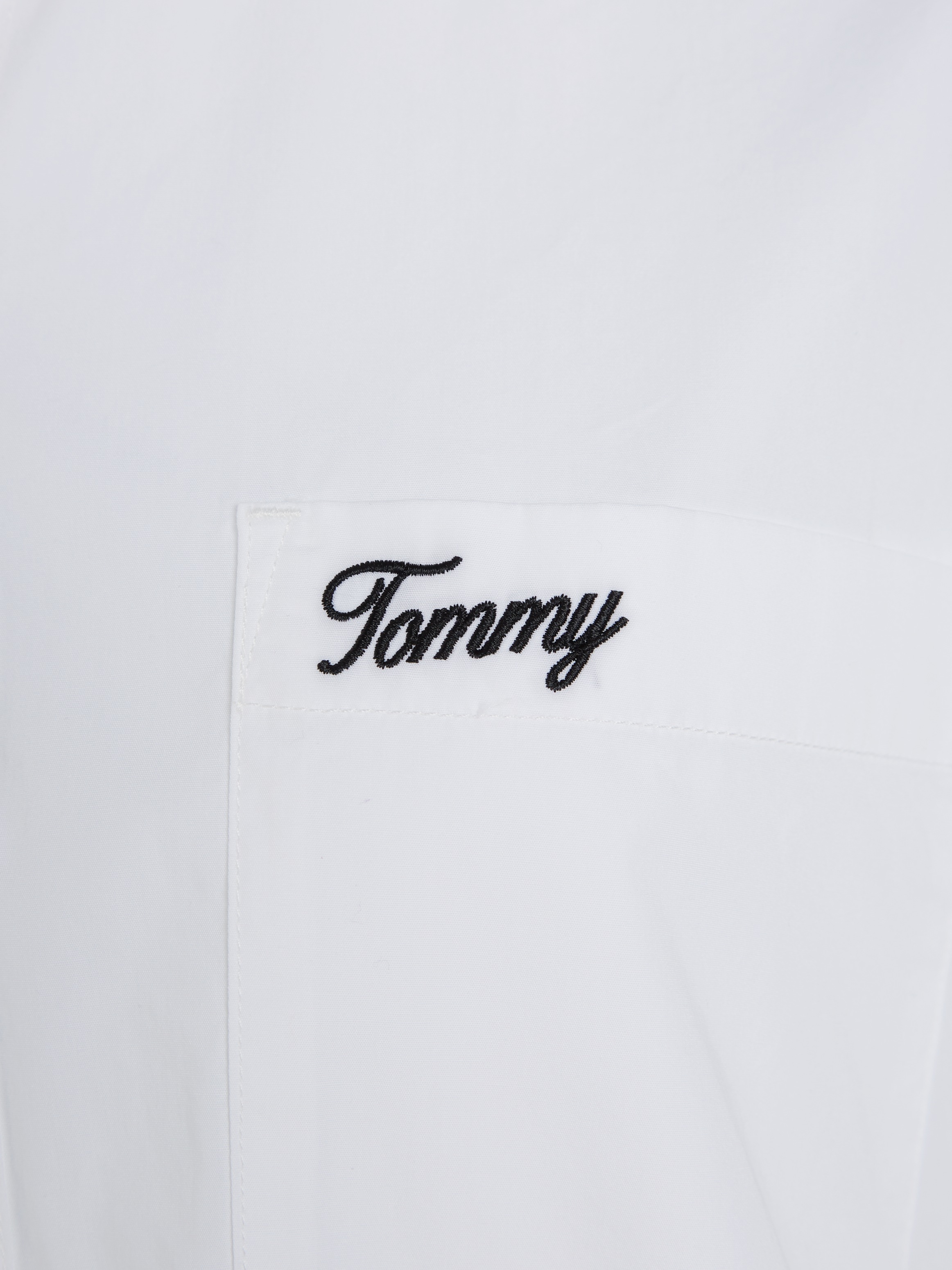 Tommy Jeans Curve Shirtbluse »TJW SP OVR SCRIPT SHIRT EXT«, Große Größen