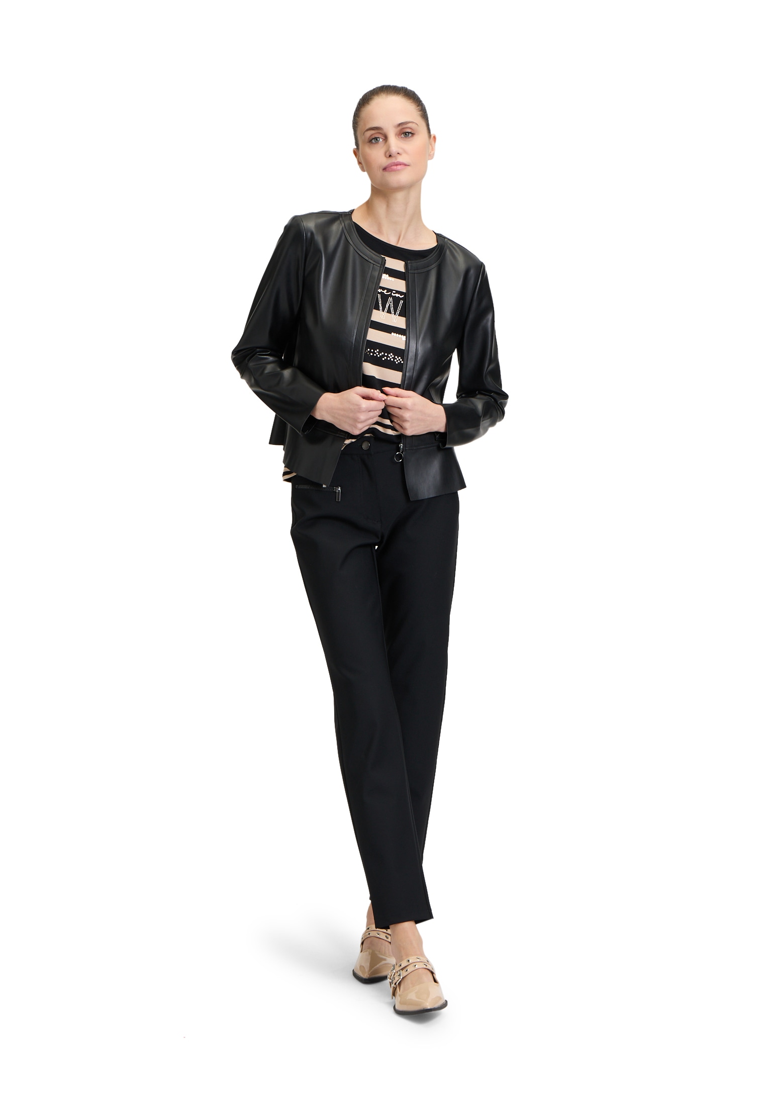 Betty Barclay Jackenblazer »Betty Barclay Kurzblazer mit Reißverschluss«, Material