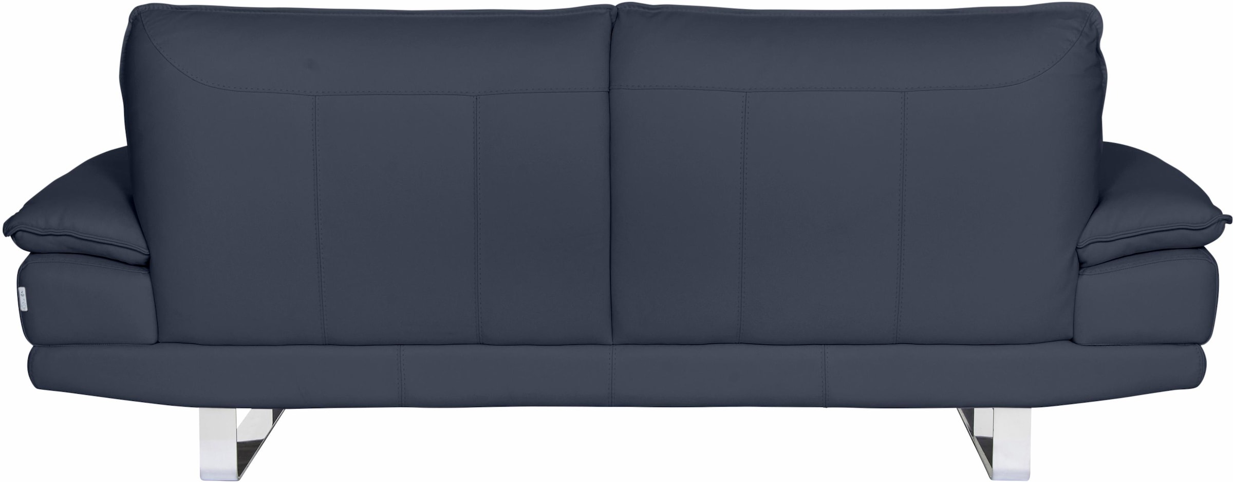 CALIA ITALIA 3-Sitzer »Dave, Sitzkomfort der Extraklasse, tolle Details«, Designsofa auf Kufenfuß, in zwei Lederqualitäten