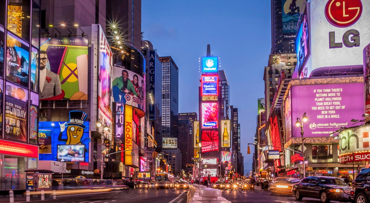 Papermoon Fototapete »Time Square«