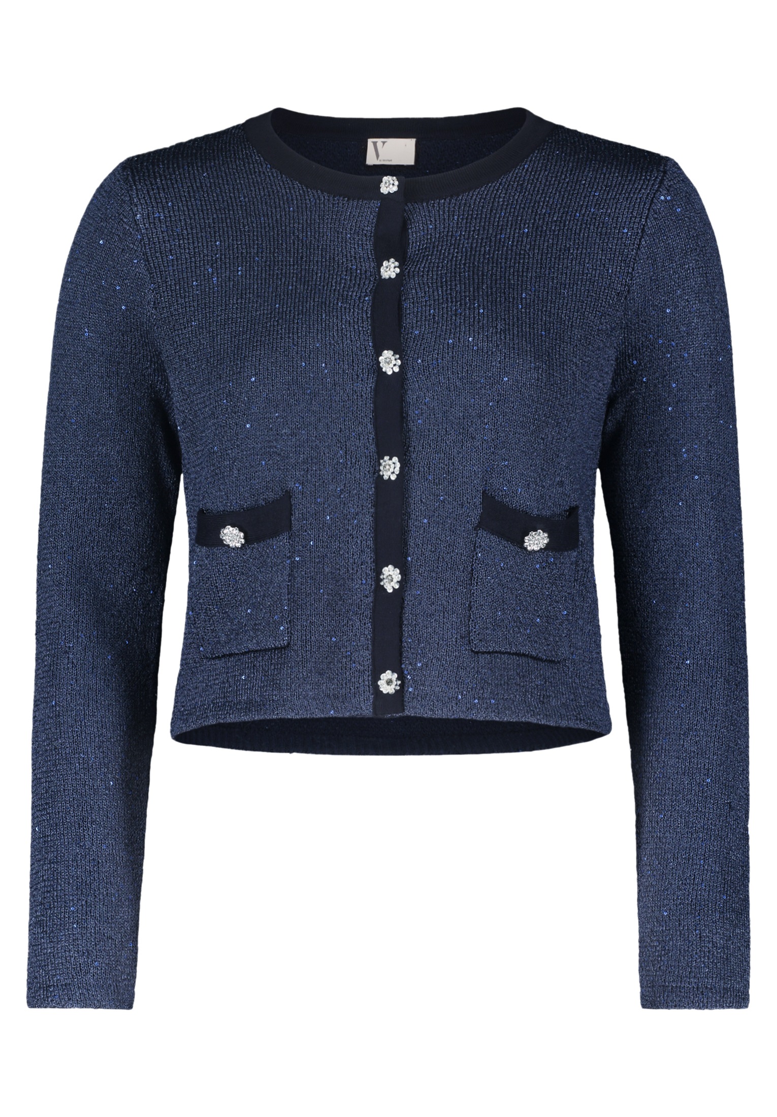 Vera Mont Strickjacke »Vera Mont Strick-Cardigan mit Schmucksteinen«, Glitzersteine