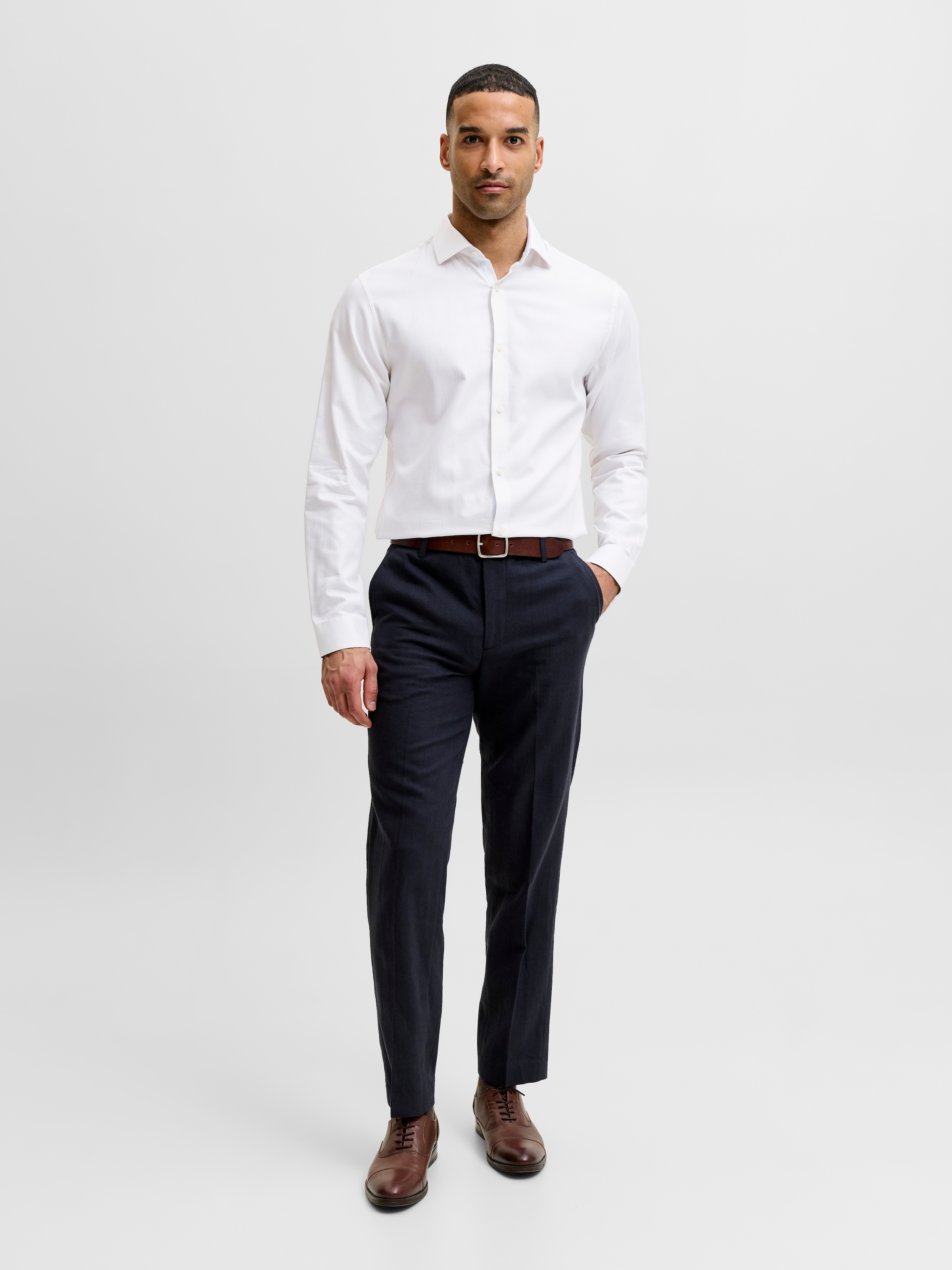 Jack & Jones Langarmhemd »JPRBLAPARKER DETAIL L/S SHIRT SN« Baumwolle, slim fit