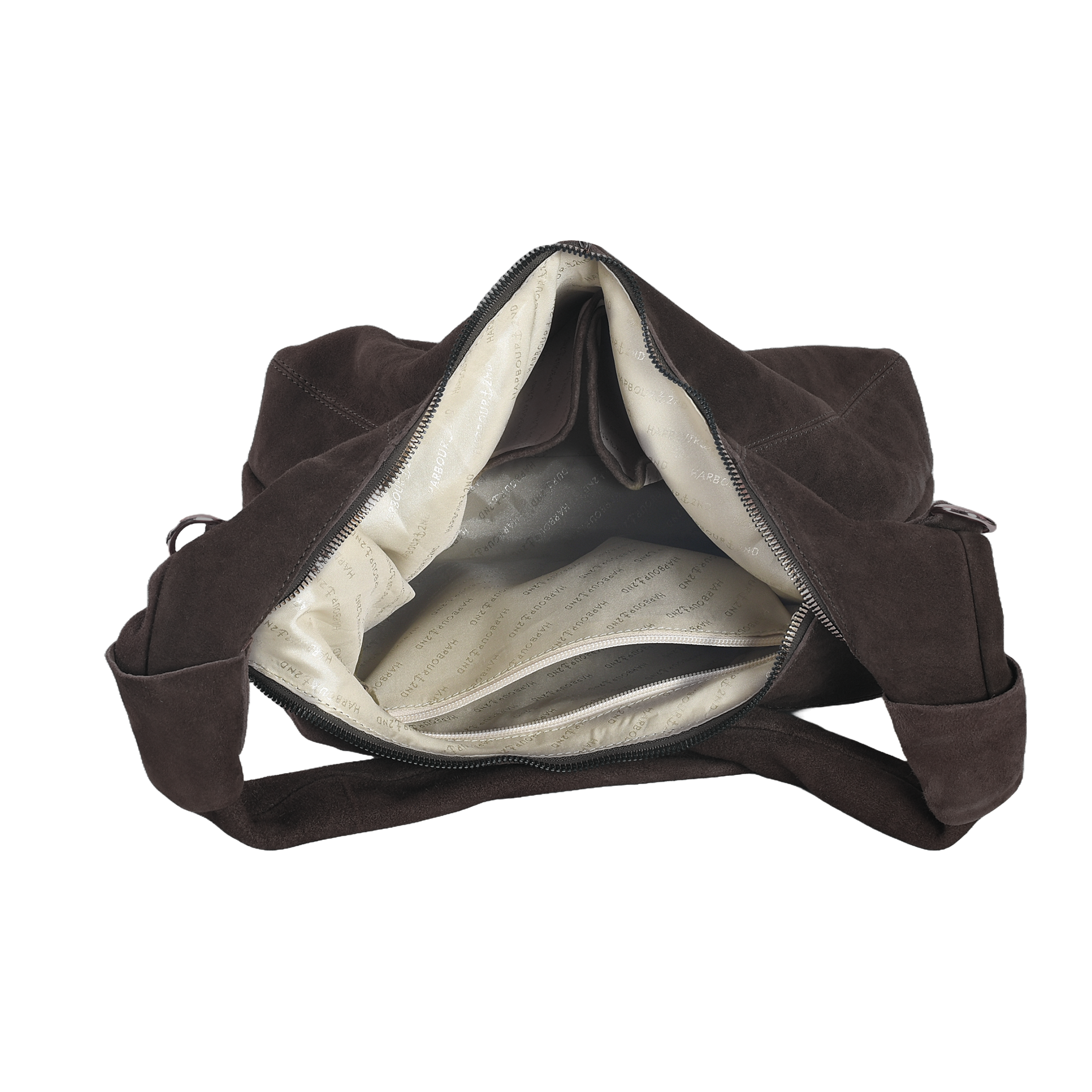 HARBOUR 2nd Hobo »Laurine« Damen Handtasche, Umhängetasche, Schultertasche mit Ziernähten