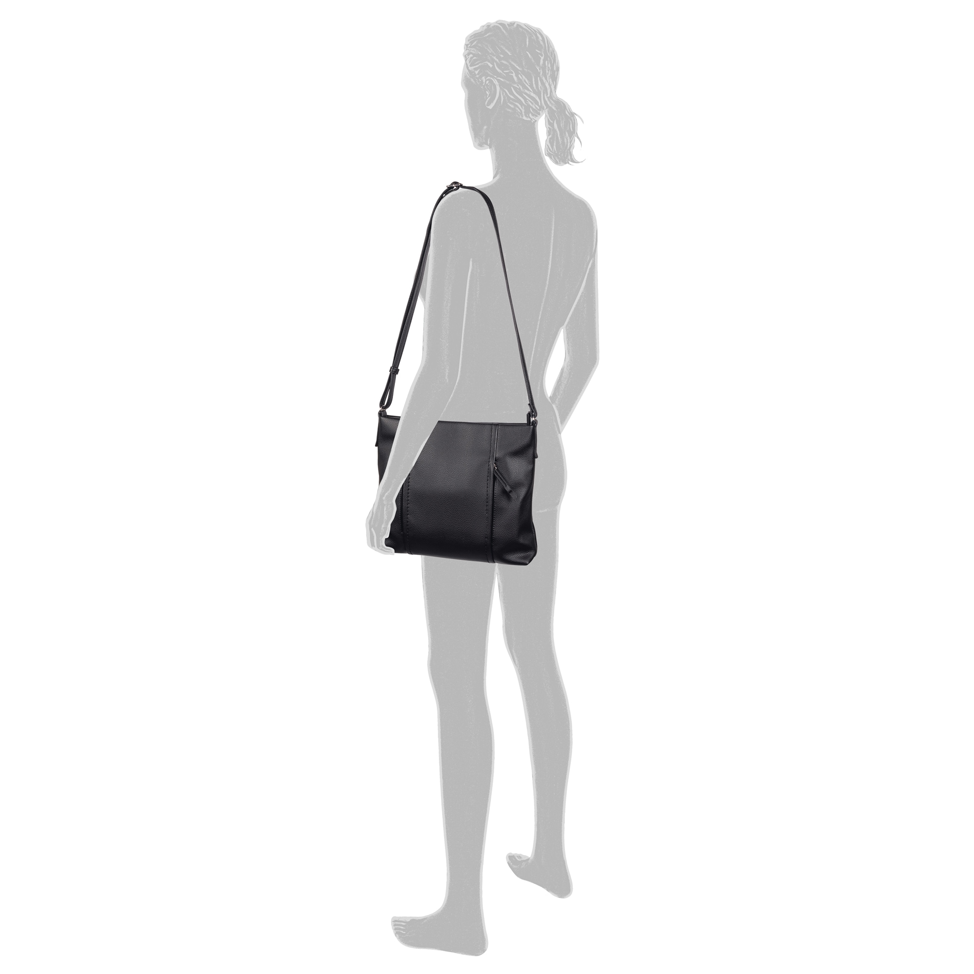 TOM TAILOR Hobo »Beca«, aus hochwertigem Kunstleder mit funktionalen Details