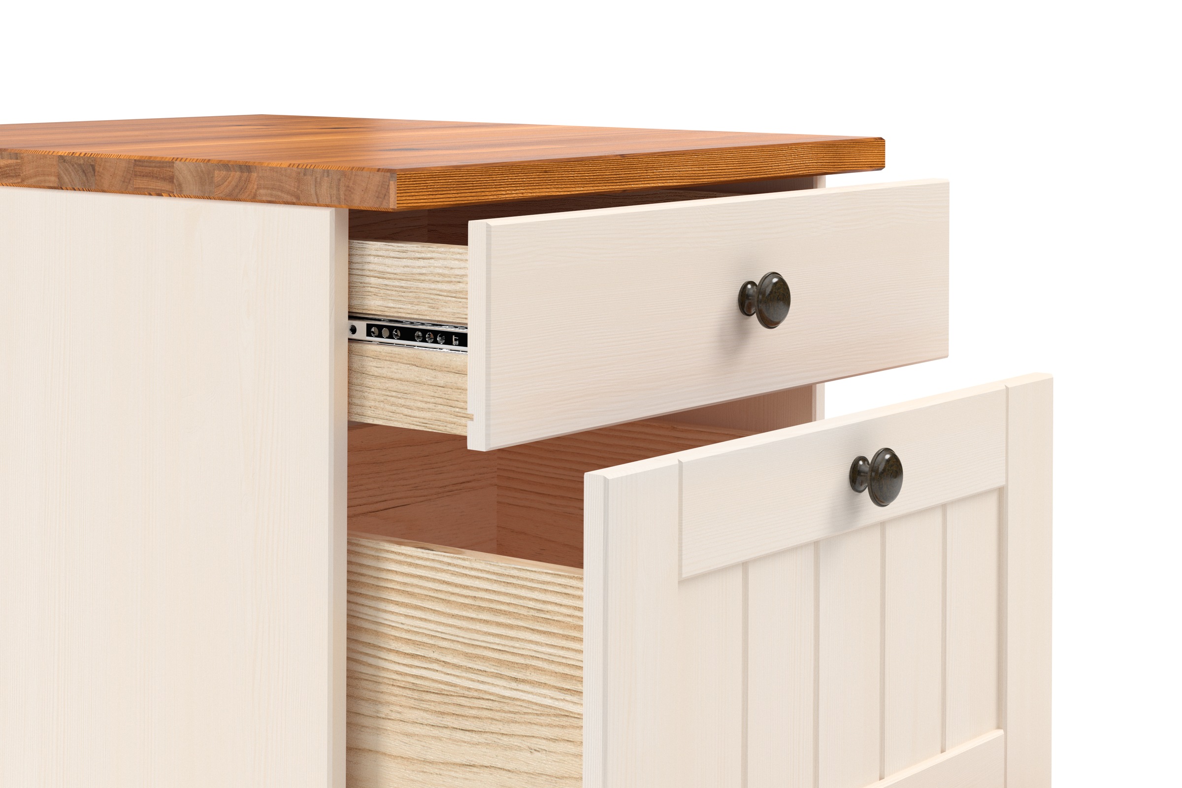Home affaire Unterschrank »Alby2«, Mit Metallgriffen, Breite 50 cm