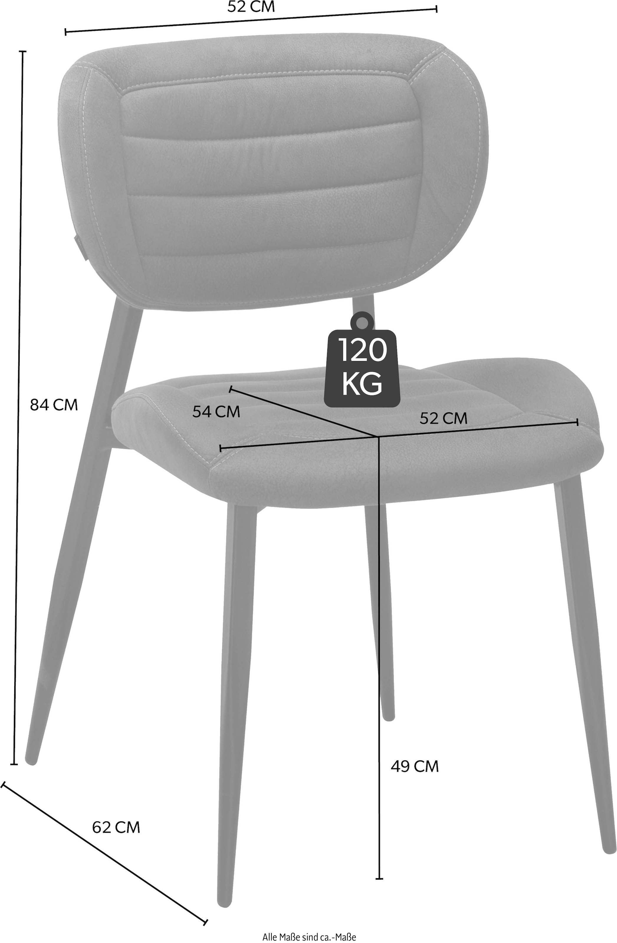 OMG Design Esszimmerstuhl »Rikki«, (Set), 2 St., Stoff, bequemer Polsterstuhl in modernen Farben