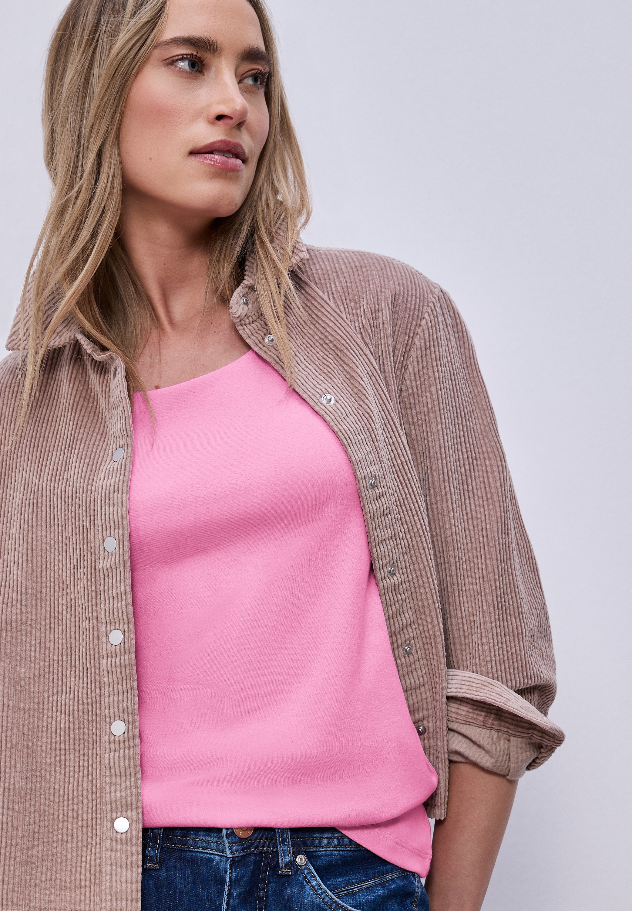 Thumbnail - STREET ONE 3/4-Arm-Shirt "Style Pania" in Unifarbe