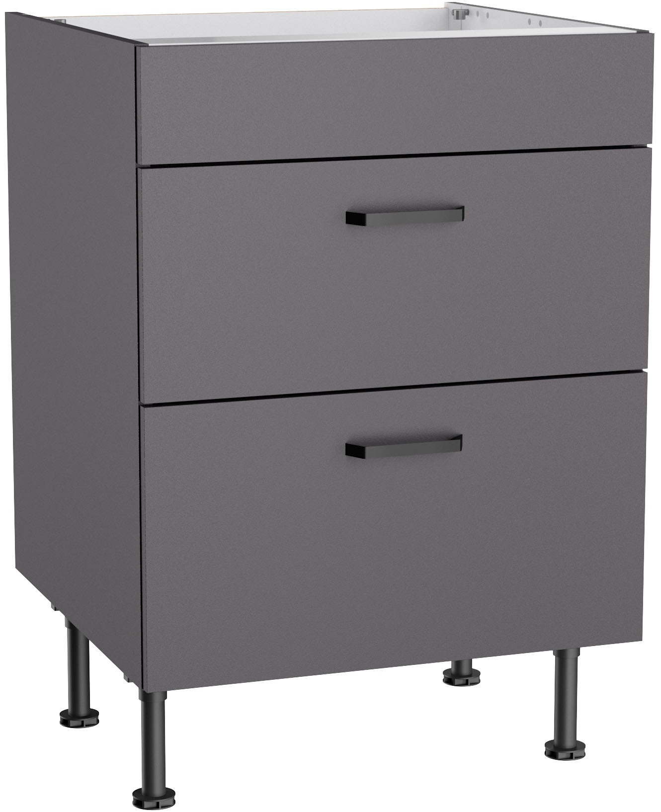 KOCHSTATION Unterschrank "KS-Paula" 60 cm breit, 87 cm hoch, 2 Auszüge für günstig online kaufen