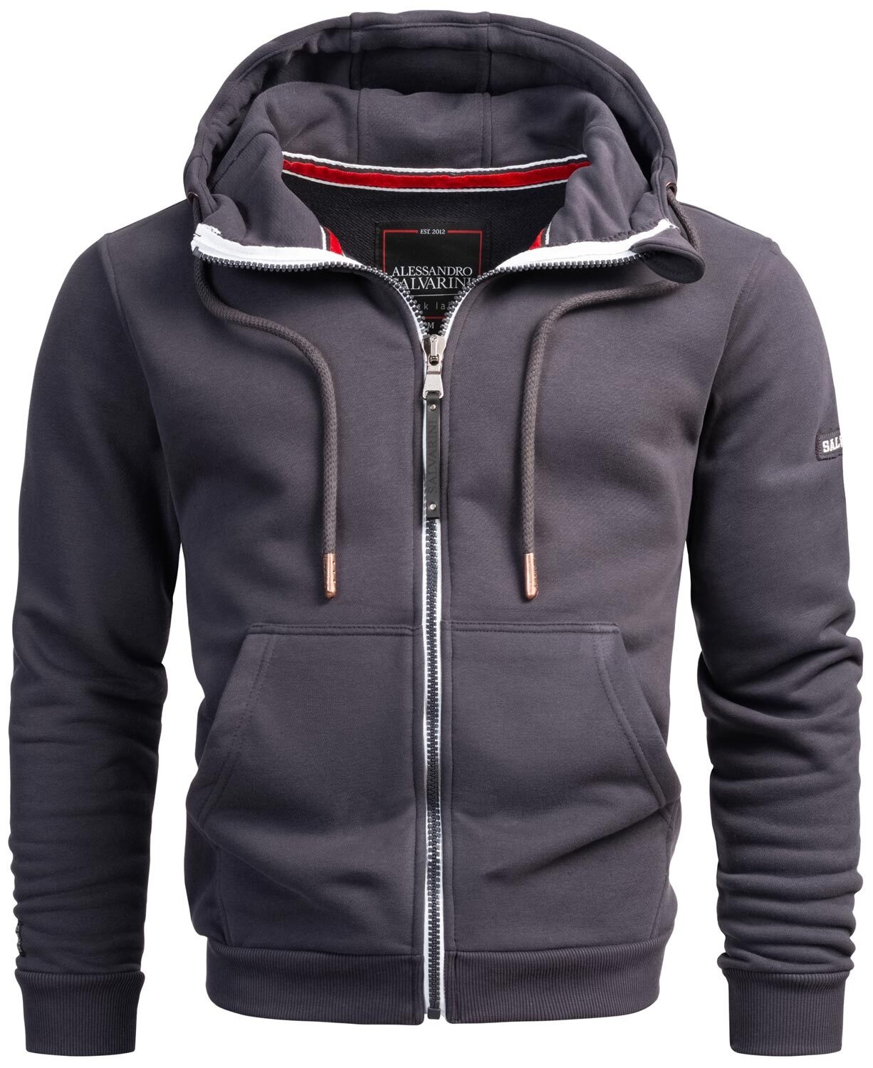 Alessandro Salvarini Sweatjacke "ASBergamo", aus hochwertigem, warmem Material