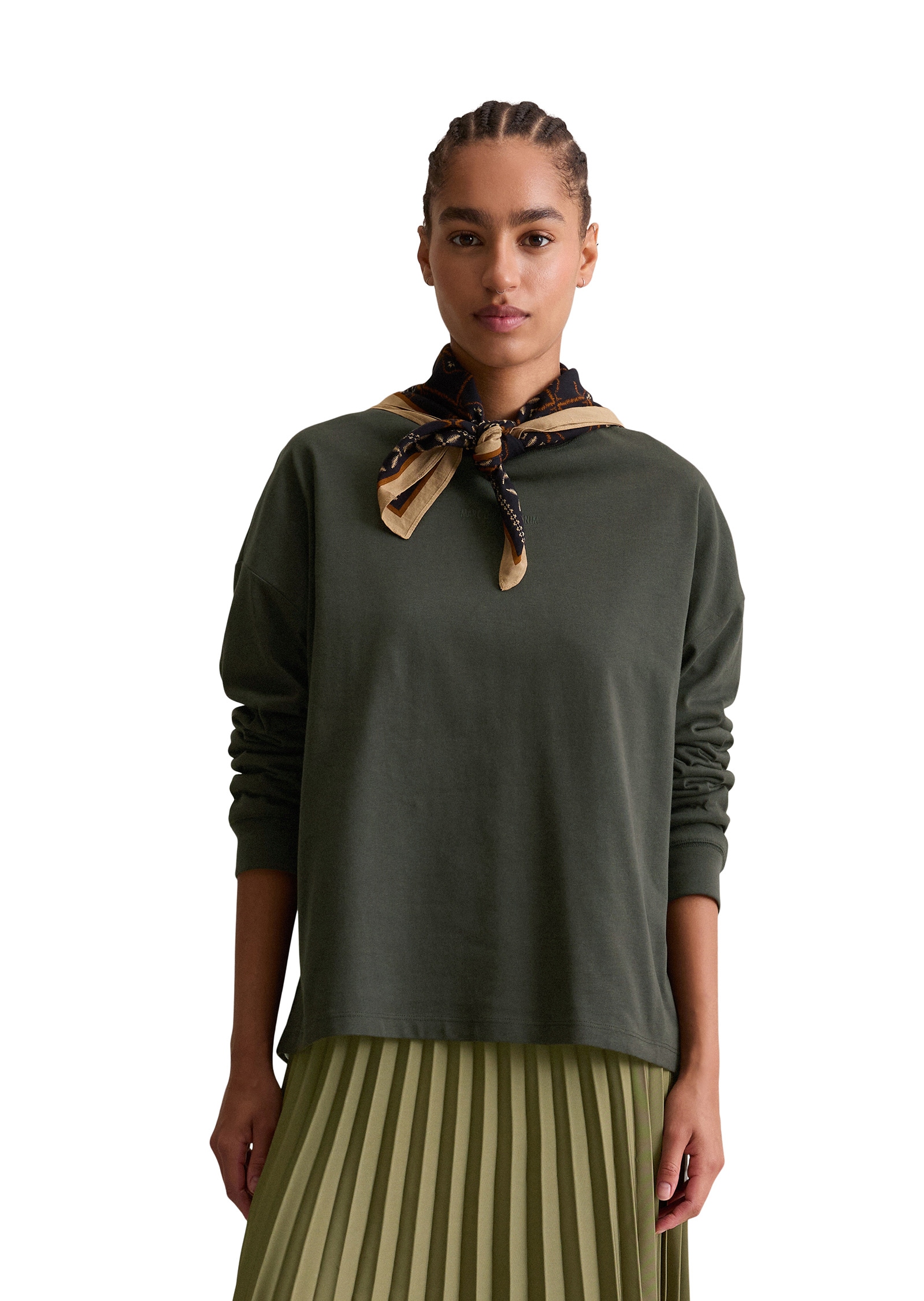 Marc OPolo DENIM Langarmshirt "aus Organic Cotton" günstig online kaufen