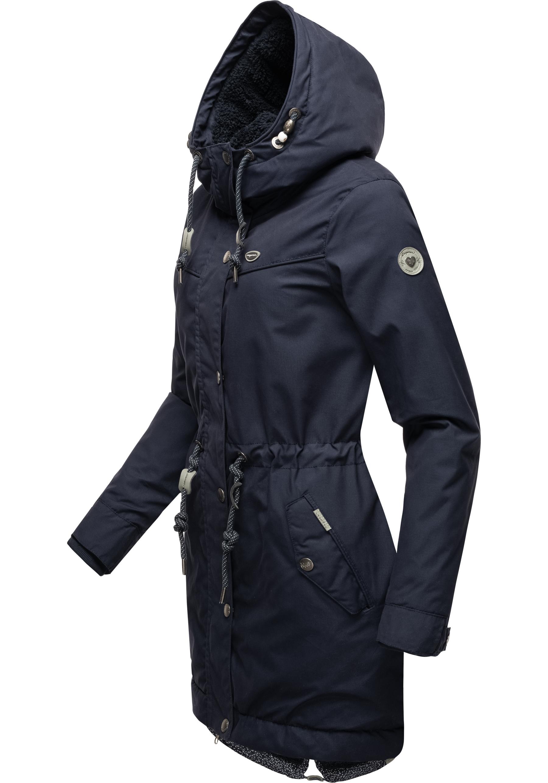 Ragwear Winterjacke »YM-Canny«, mit Kapuze, stylischer Damen Kurzmantel Parka mit Kapuze