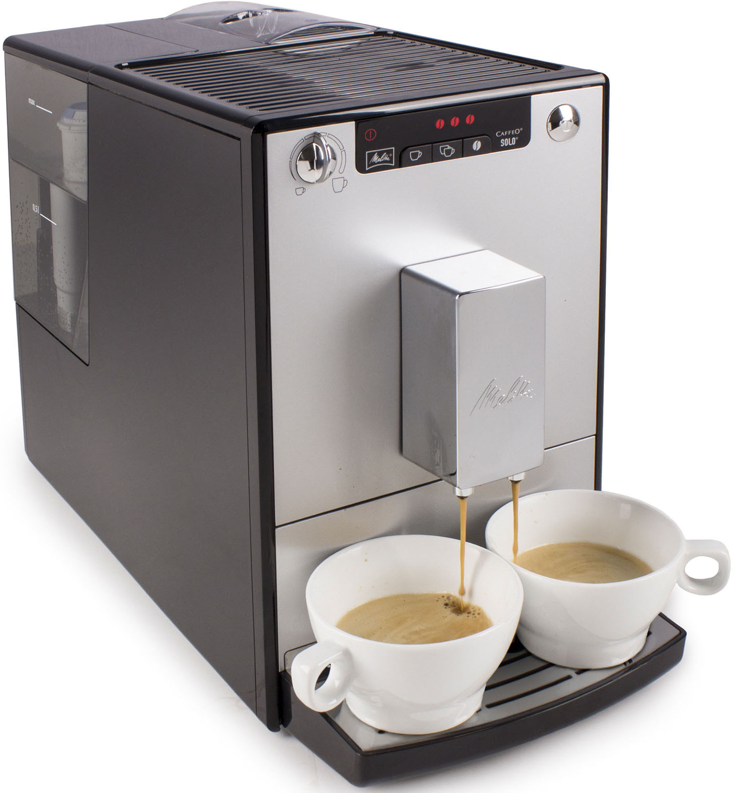 Thumbnail - Melitta Kaffeevollautomat "Solo E950-201, schwarz", Perfekt für Café crème & Espresso, nur 20cm breit