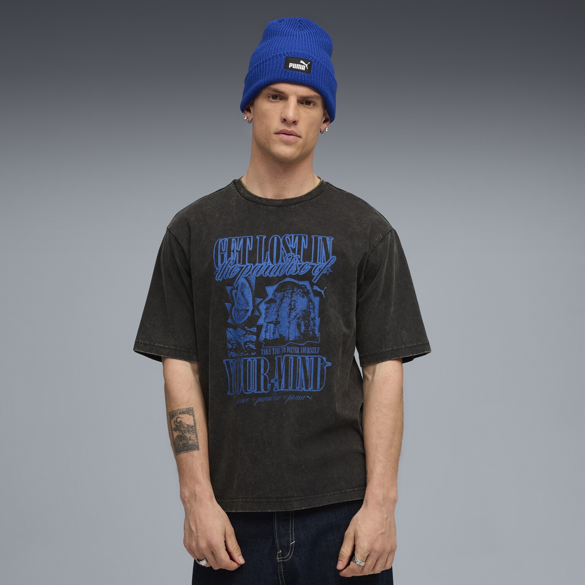PUMA T-Shirt »Graphic Paradise Mindset Washed Boxy T-Shirt Herren«