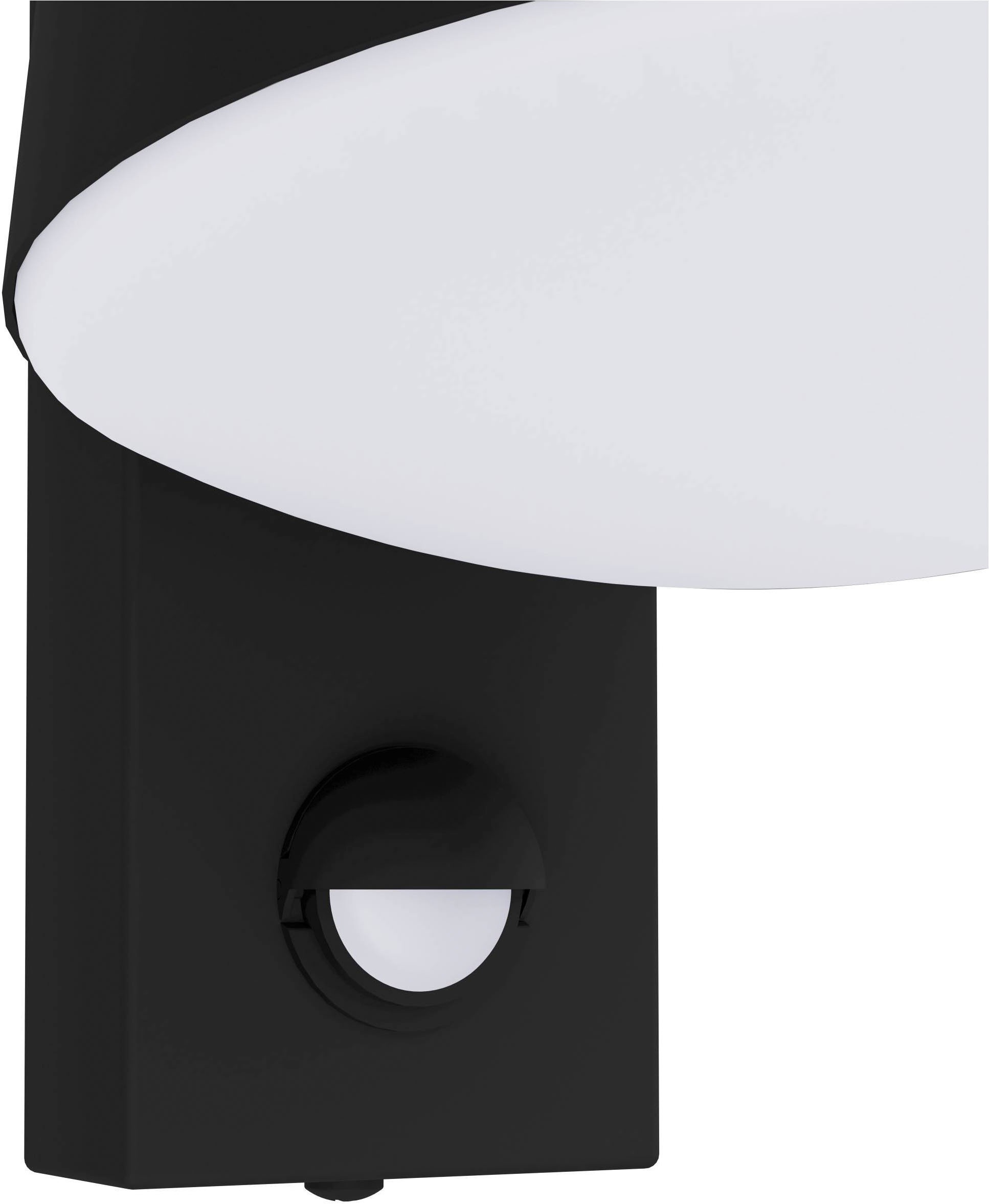 EGLO Wandleuchte »Caldiero Außen-Wandlampe, Außenlampe, Stahl und Kunststoff, E27, IP44« E27 1 Stk. Wand-/Deckenleuchte - L14 x H24 x AL18,5 cm - anthrazit - 1X10W exkl.