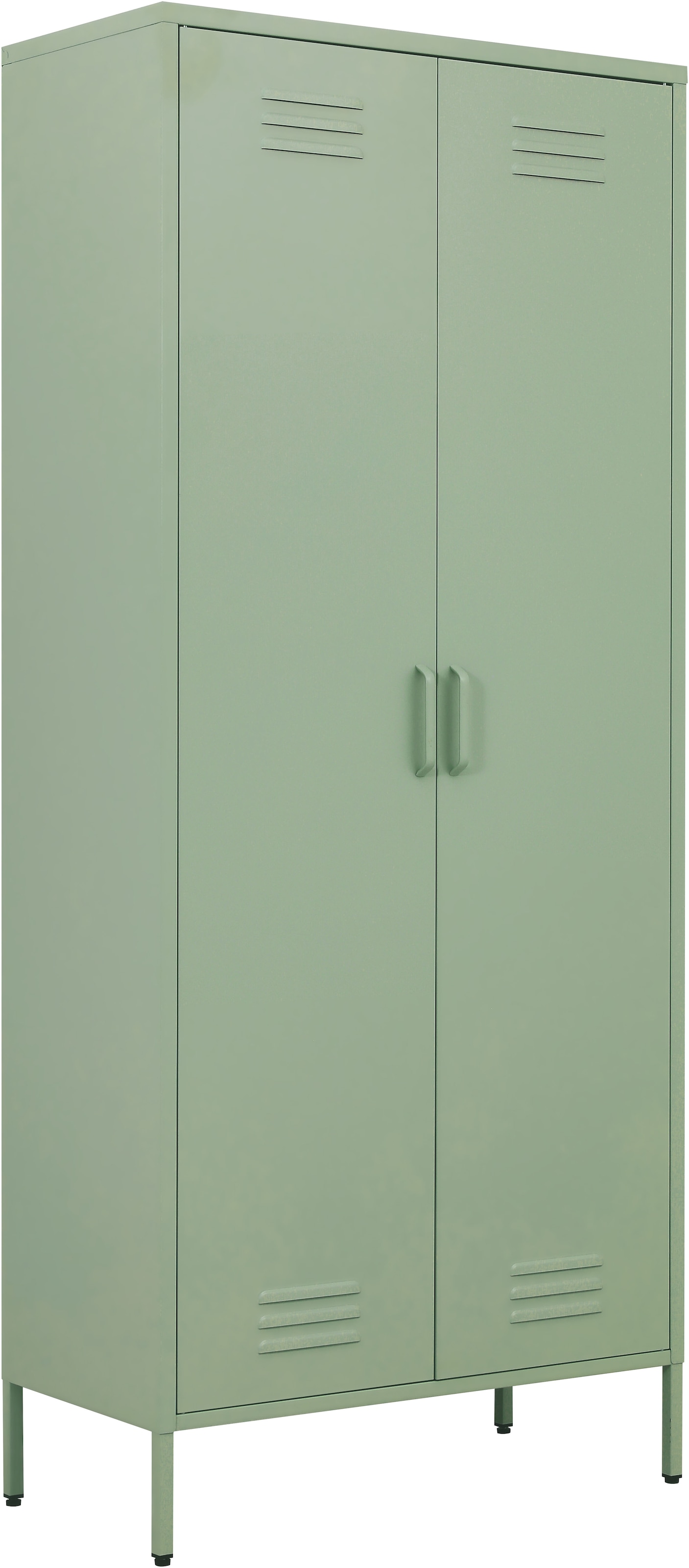 INOSIGN Drehtürenschrank »Kleiderschrank Schrank Metallschrank Mehrzweckschrank Siena Spind«, (in 4 Farben aus Metall), in der Höhe verstellbar, abschließbar