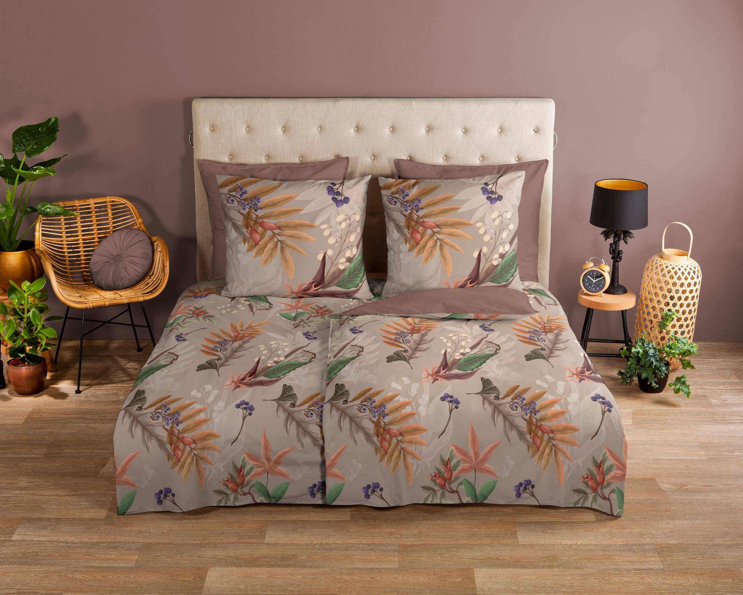 good morning Wendebettwäsche "Otso" 2 Stk. tlg. 100% Baumwolle, 135x200, Re günstig online kaufen