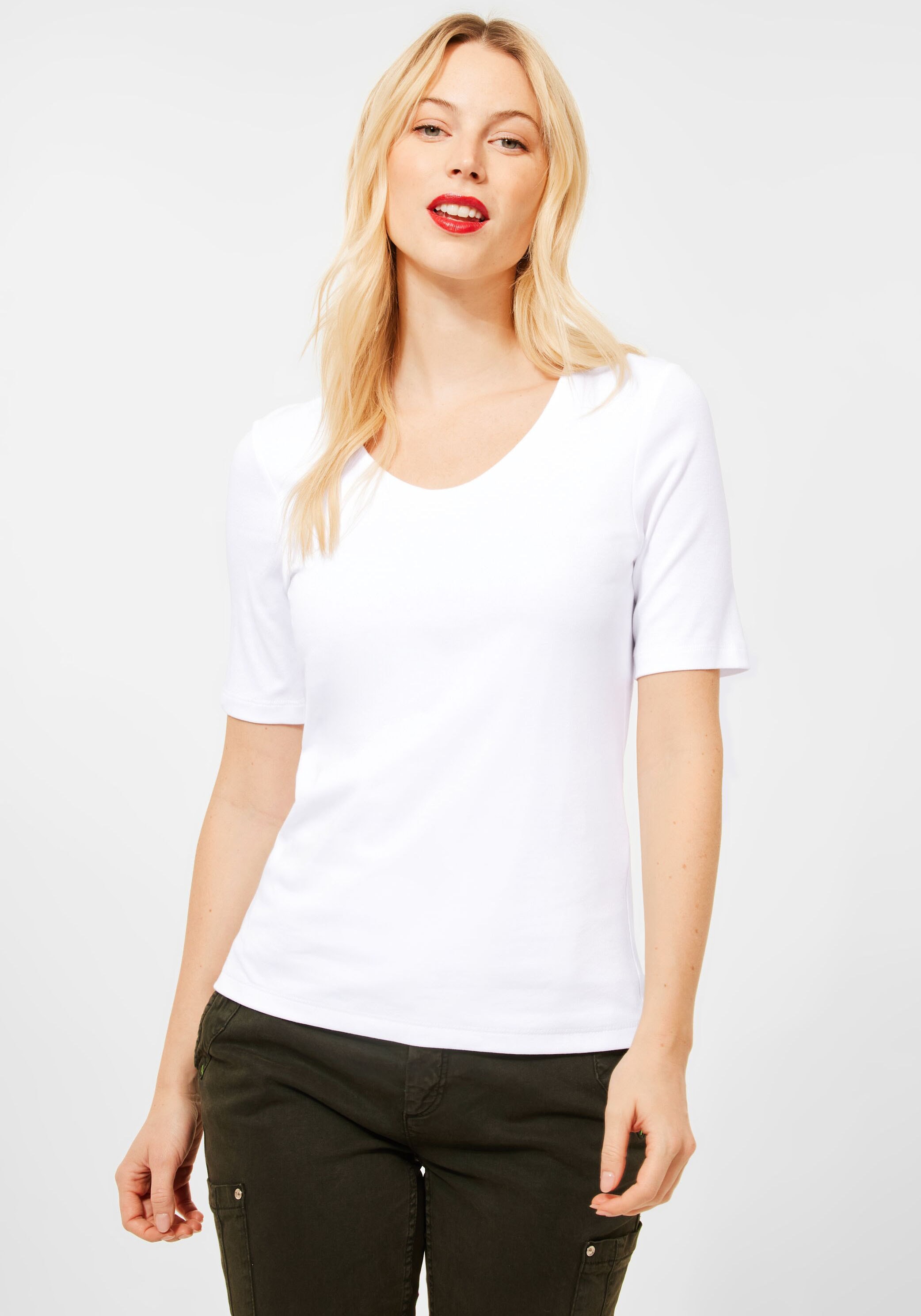 STREET ONE T-Shirt »Style Palmira«, im Basic Style