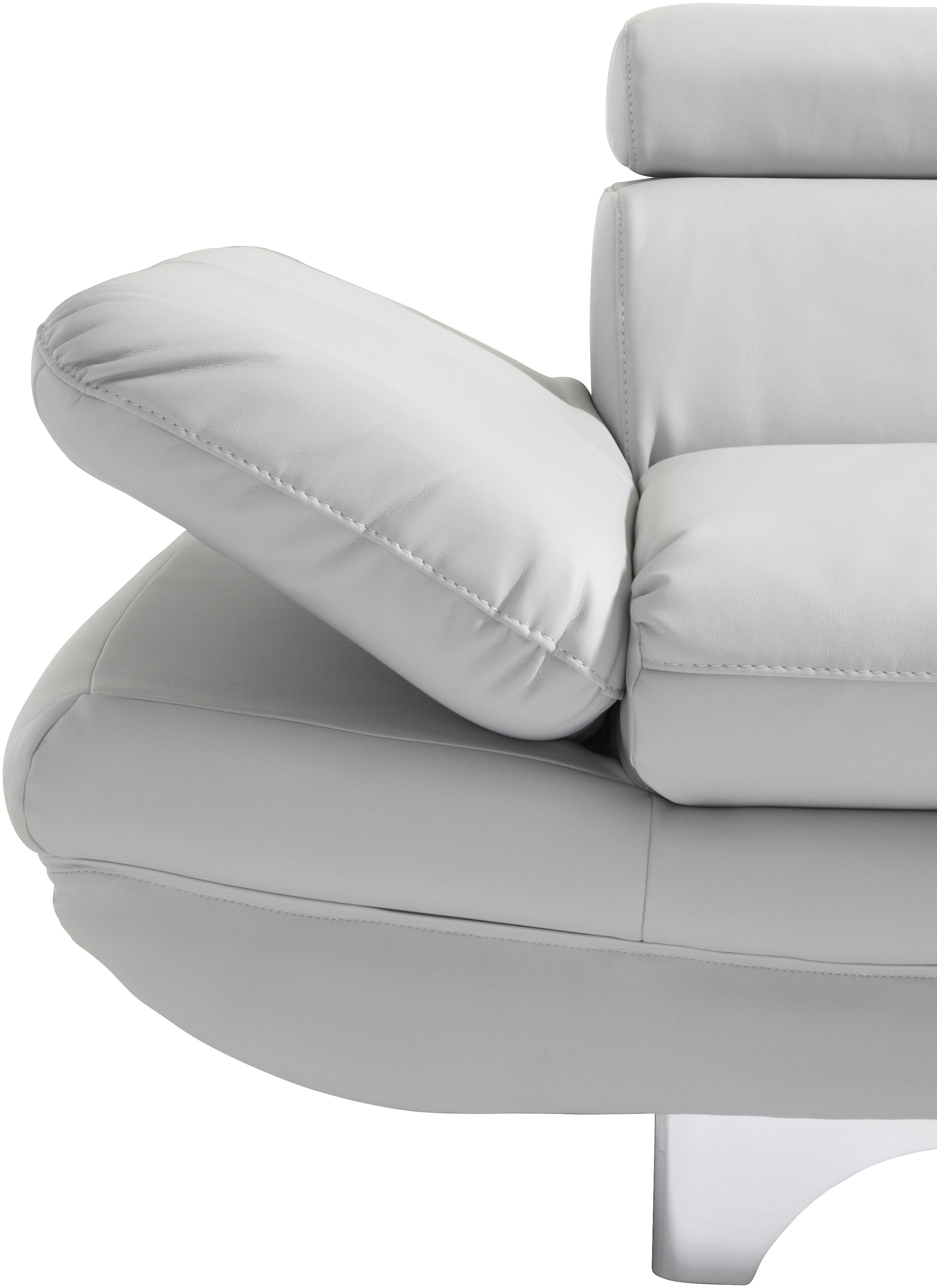 COTTA Ecksofa »Enterprise L-Form«, mit Arm- & Kopfteilverstellung, wahlweise mit Bettfunktion