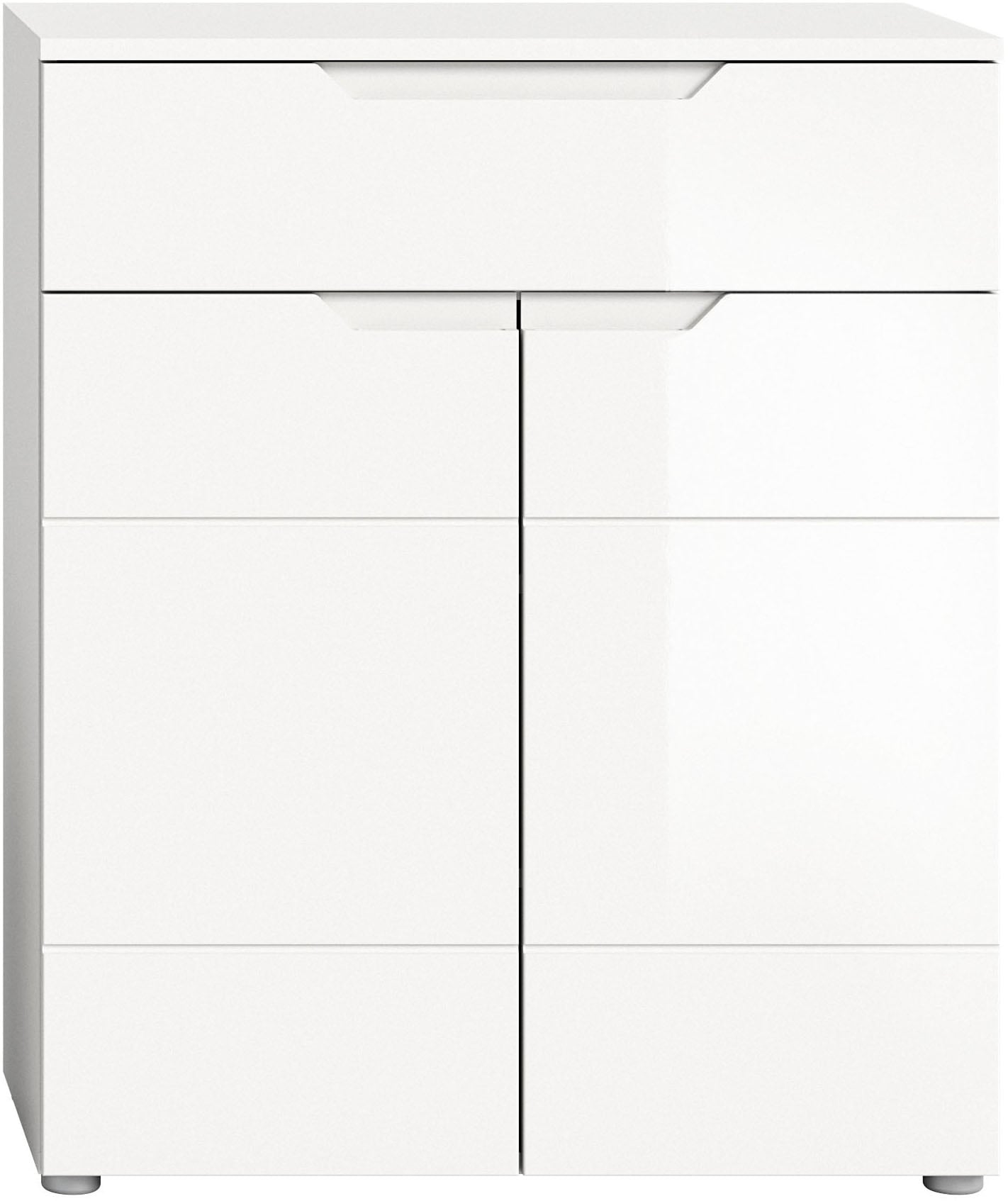 INOSIGN Schuhkommode »CAPRI, Höhe 97cm, 2 Türen, 1 Schubkasten, ink. eingefasster Griffmulde«, Schuhschrank, Kommode, Anrichte, Sideboard, Schrank, Dielenschrank