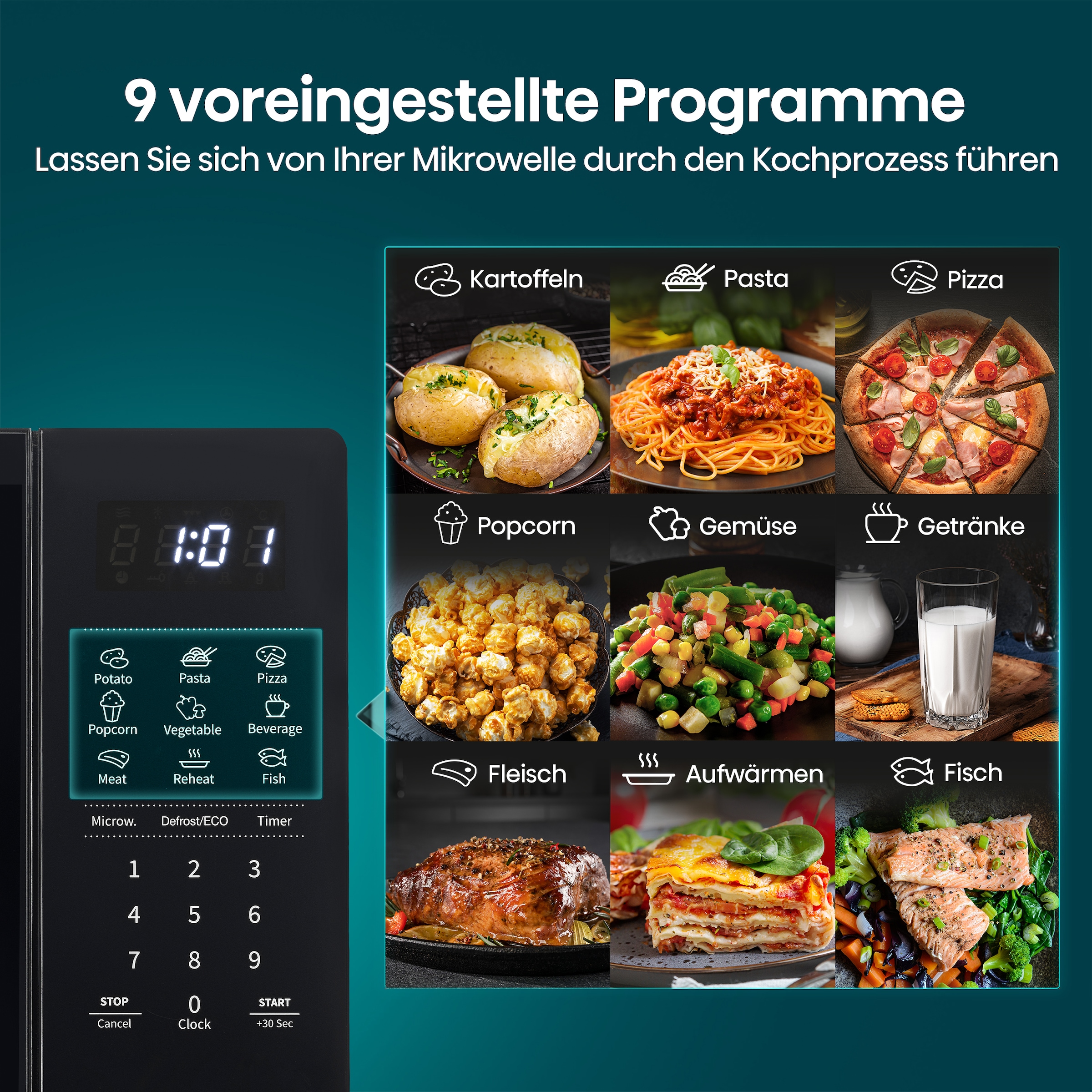 Hisense Mikrowelle »H20MOBS4I«, Mikrowelle, 1050 W, Inverter Technologie