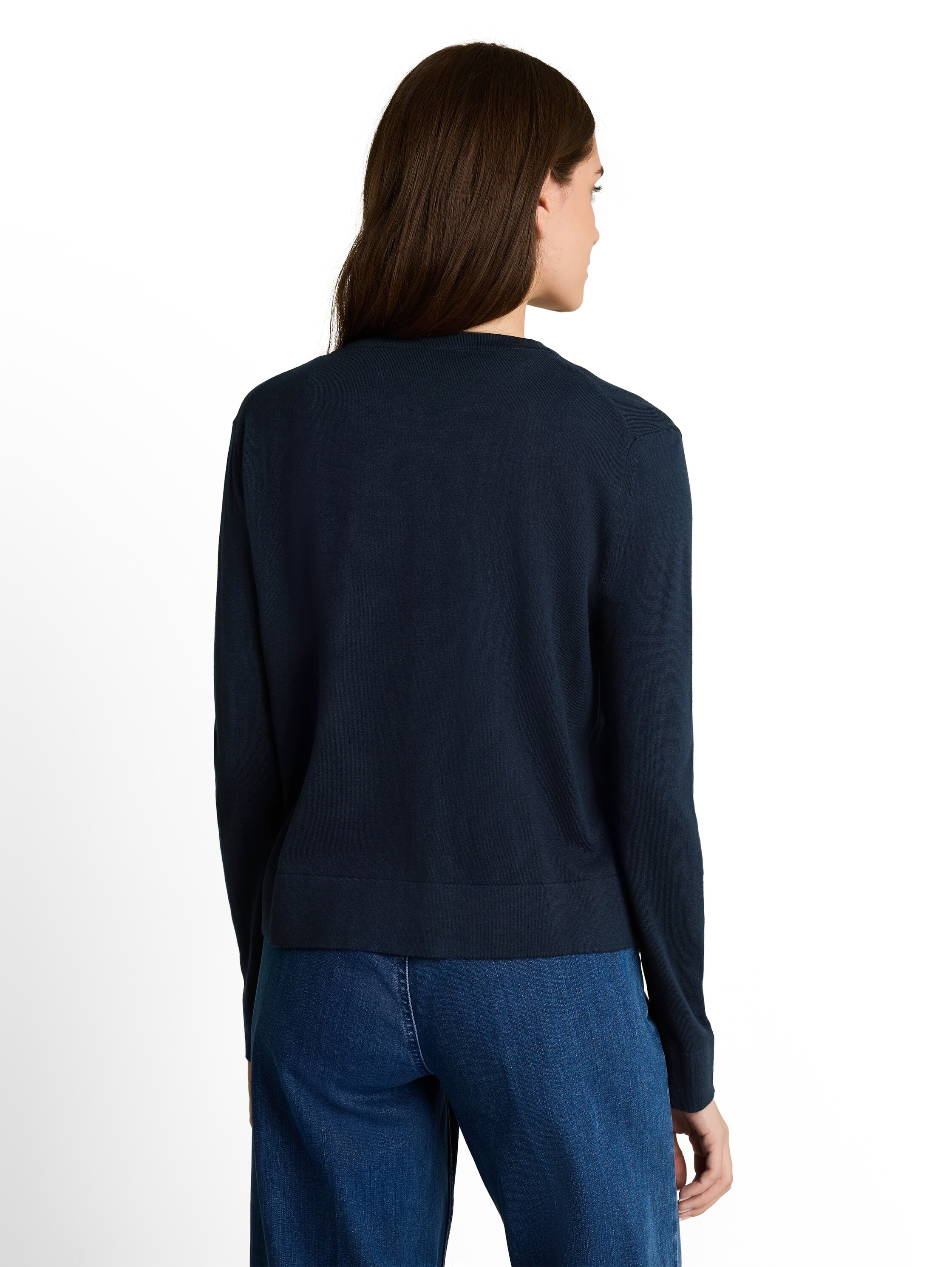 TOM TAILOR Strickjacke mit Viskose und Stretch