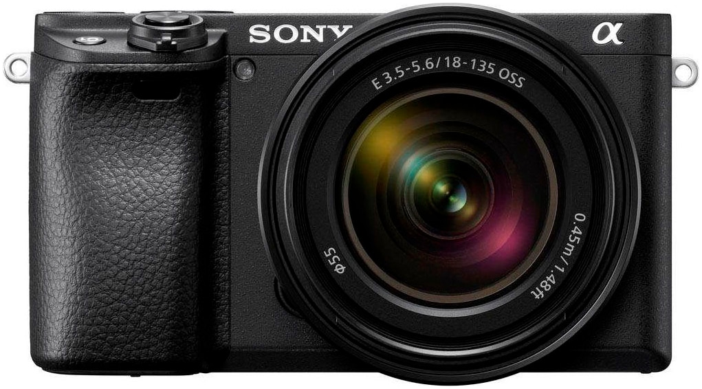 SONY Kompaktkamera "Alpha 6400 + 18-135mm Objektiv", B:12cm H:6,69cm T:5,97cm, schwarz, Fotokameras