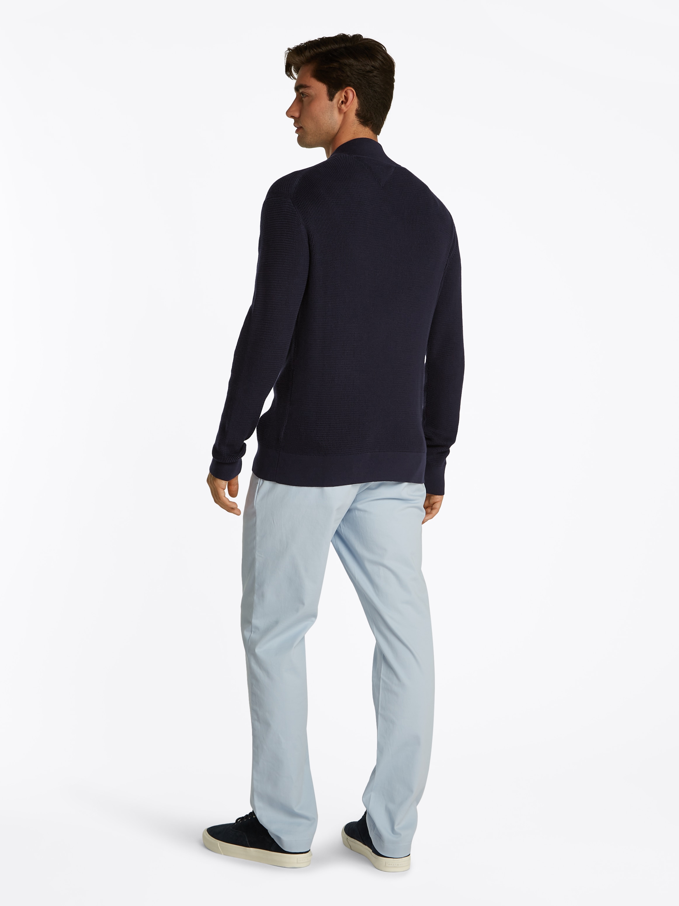 Tommy Hilfiger Strickjacke »RACKING STRUCTURE BASEBALL ZT«
