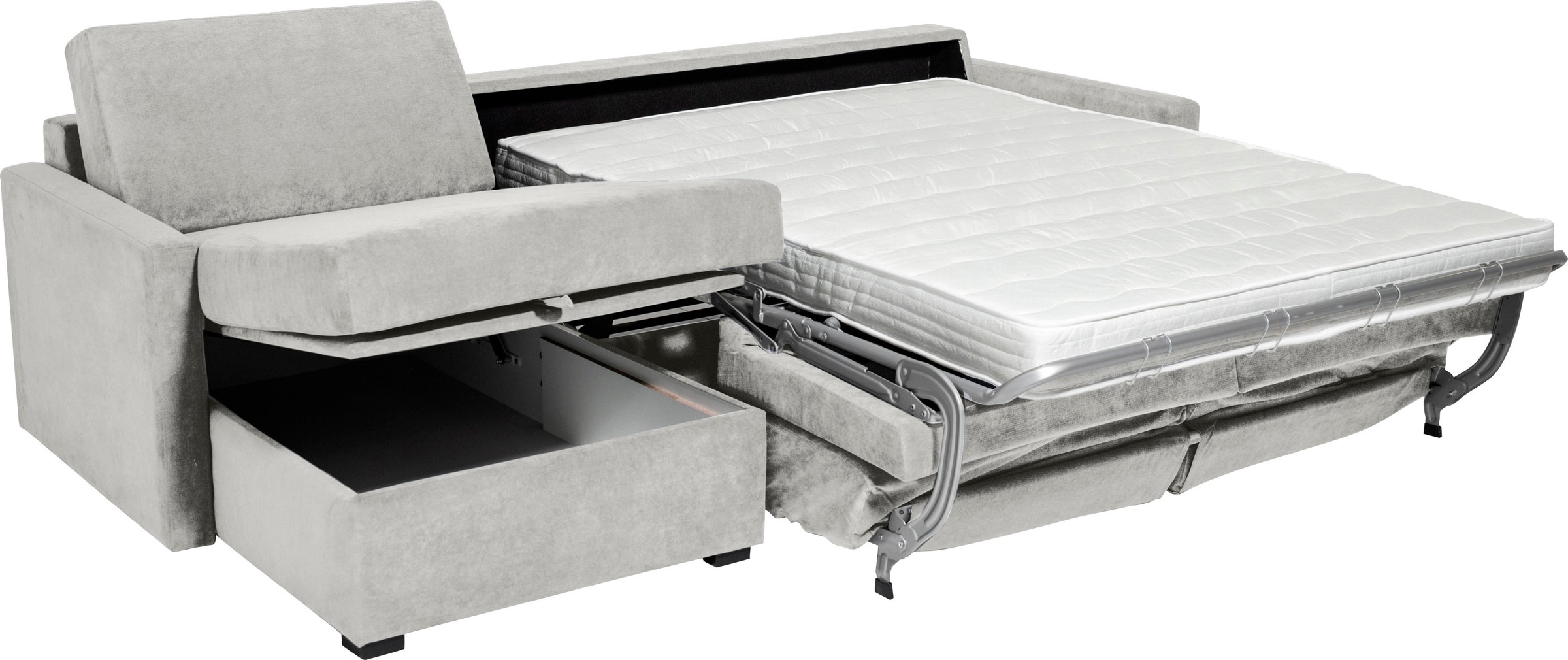Places of Style Schlafsofa »GOLDPOINT Ecksofa 264 cm, Liegefläche (140/200cm), L-Form,«, Bettfunktion, Bonell-Federkernmatratze und Dauerschläfer-Funktion