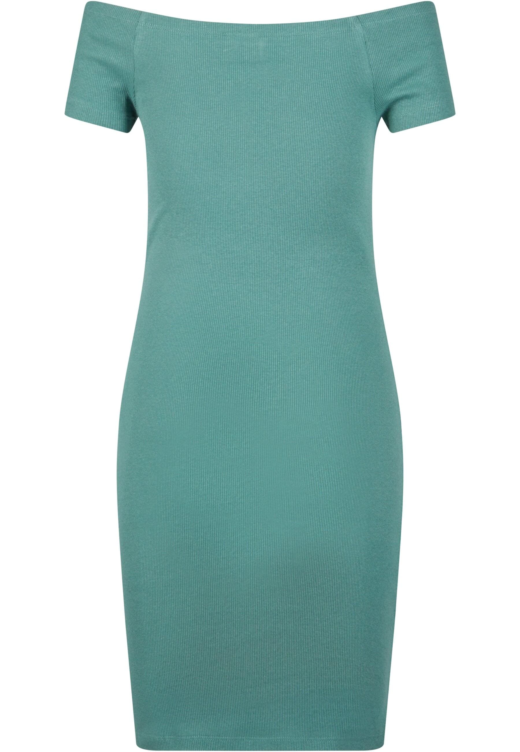 URBAN CLASSICS Shirtkleid »Urban Classics Damen Ladies Off Shoulder Rib Dress«, (1 tlg.)
