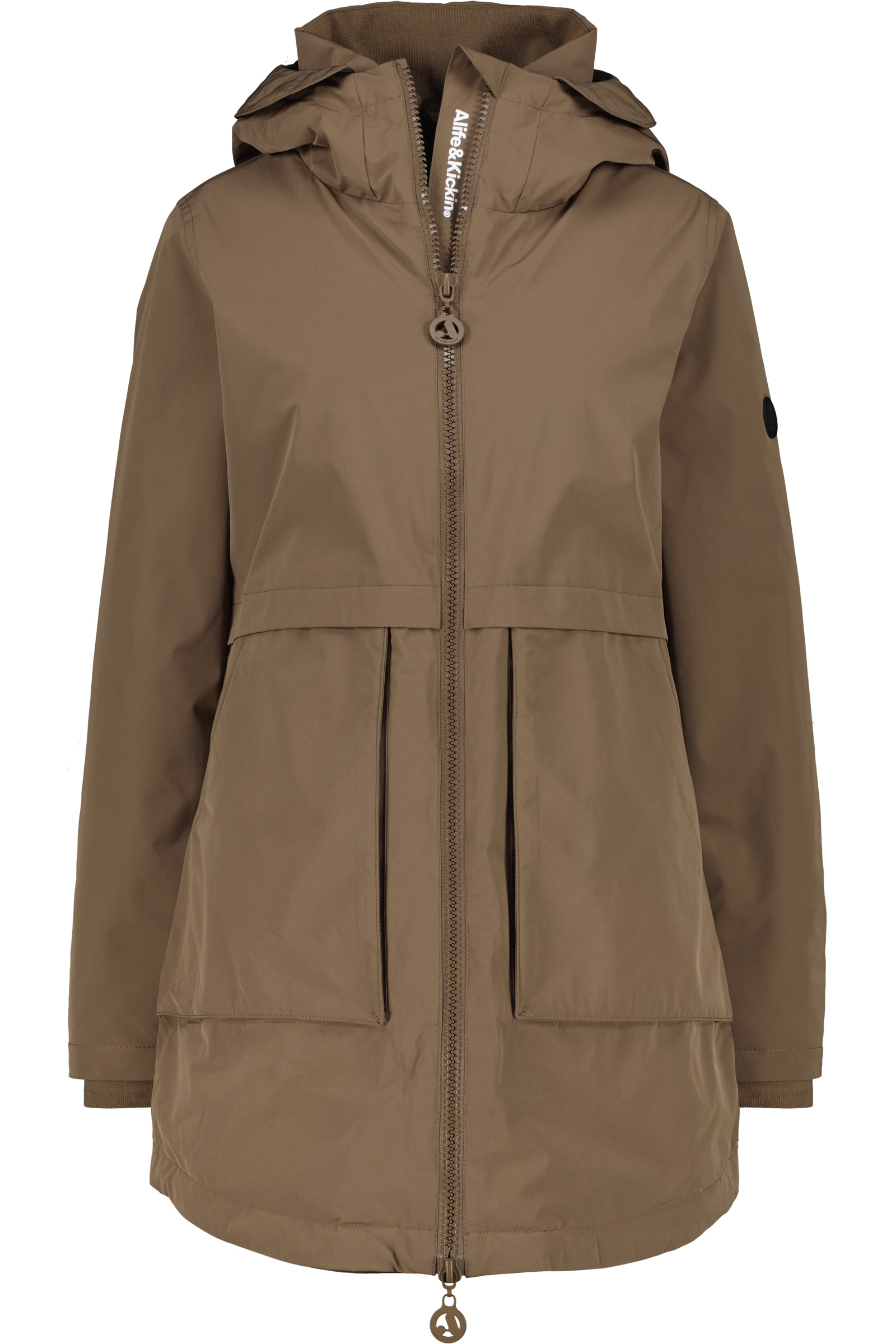 Alife & Kickin Winterjacke "Damen MaluAK A Winterjacke, Jacke" Kapuze am Stehkragen, Zwei-Wege-Reißverschluss, Regular Fit