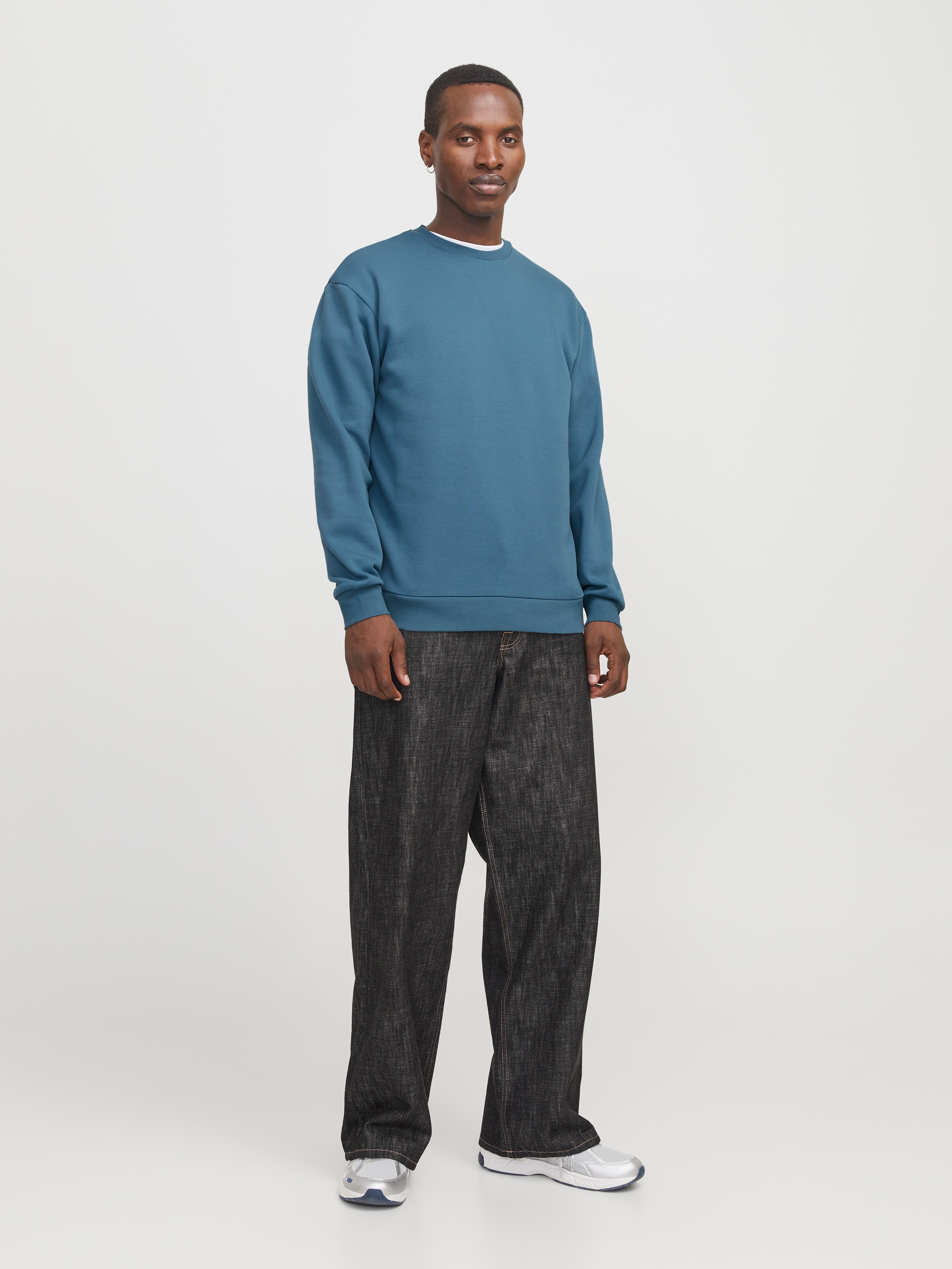 Jack & Jones Sweatshirt »JJEBRADLEY mit Rippbündchen für Alltag und Freizeit«, mit Rippbündchen