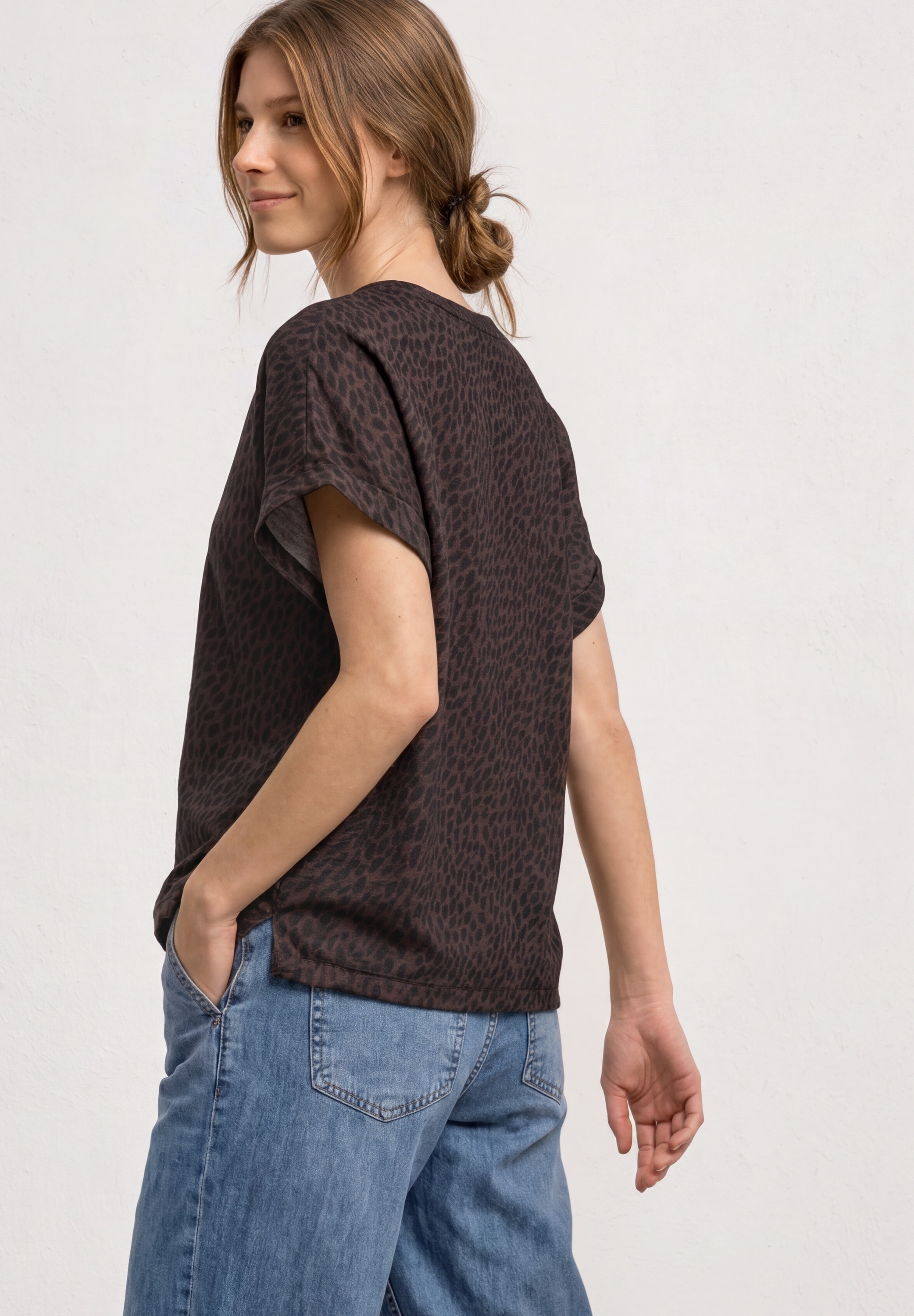 STREET ONE T-Shirt mit Strukturmix
