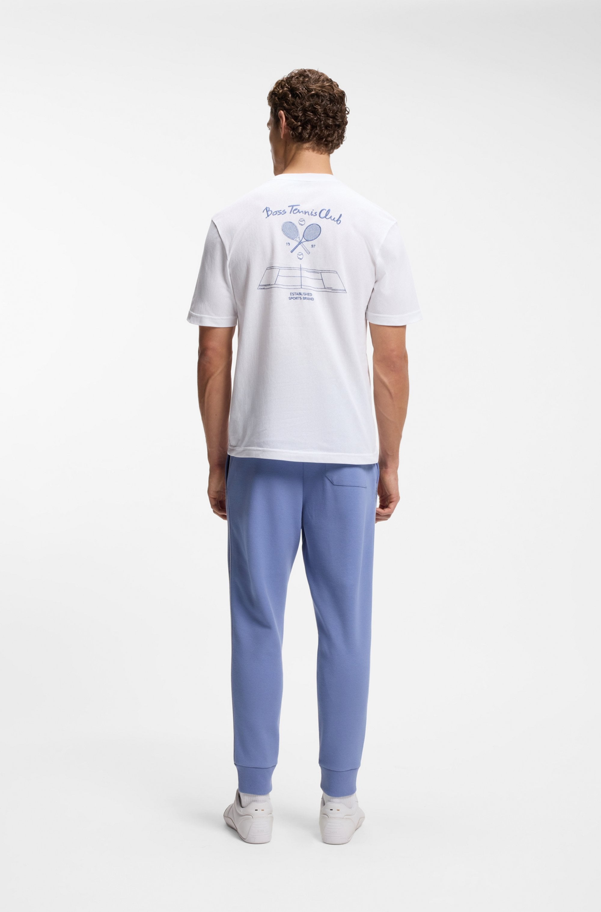 BOSS GREEN T-Shirt Rückendruck, Regular Fit, reine Baumwolle