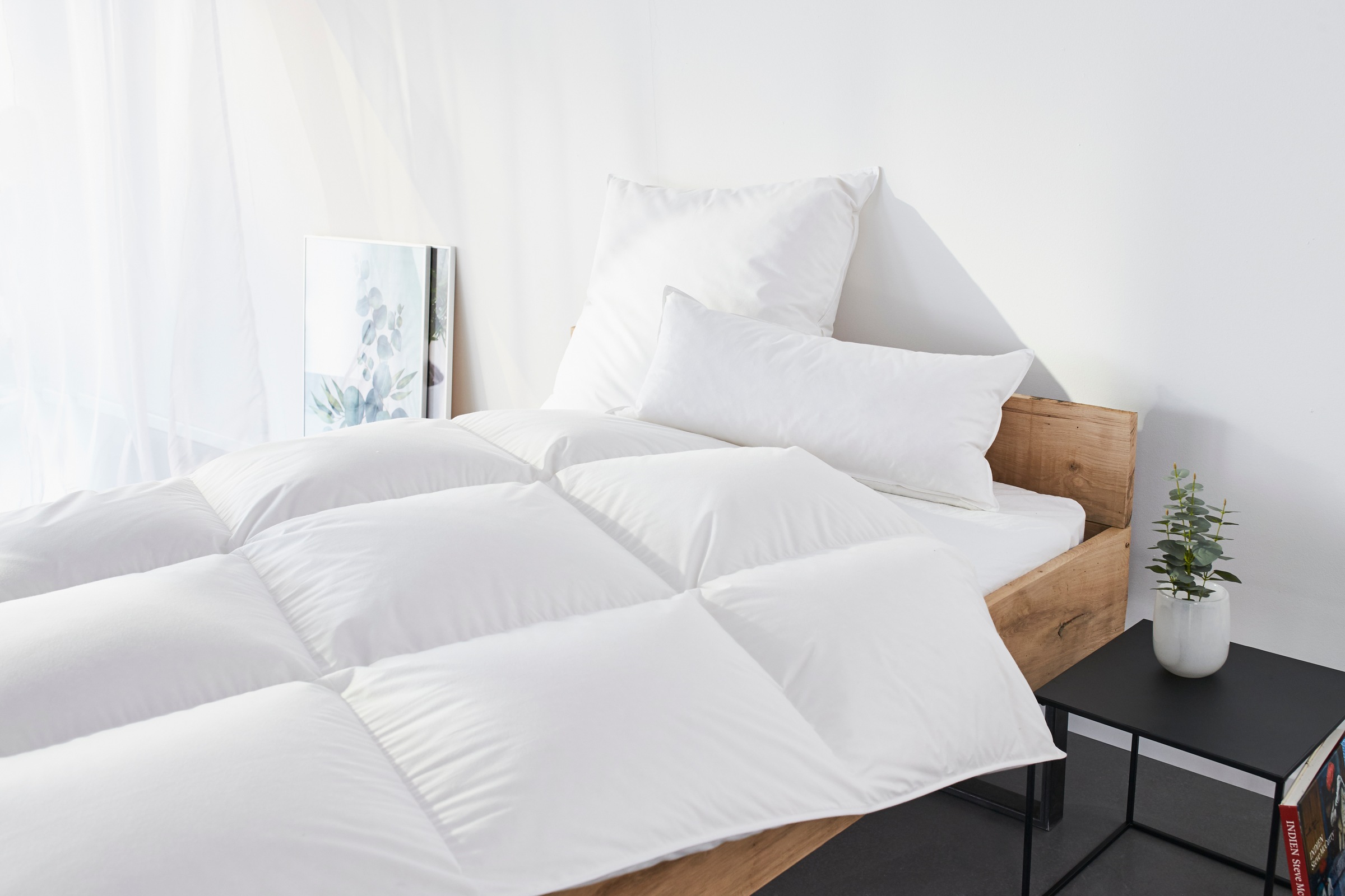 my home 3-Kammer-Kopfkissen "Kyam" Füllung: Innenkissen 100% Federn, Außenk günstig online kaufen