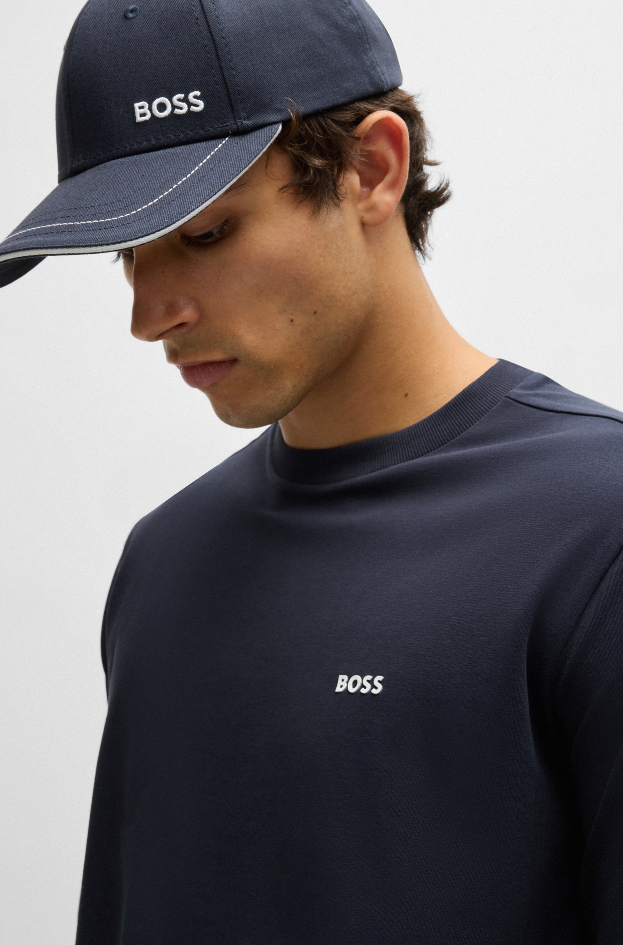 BOSS GREEN Langarmshirt »Tee Long«, mit Rundhalsausschnitt